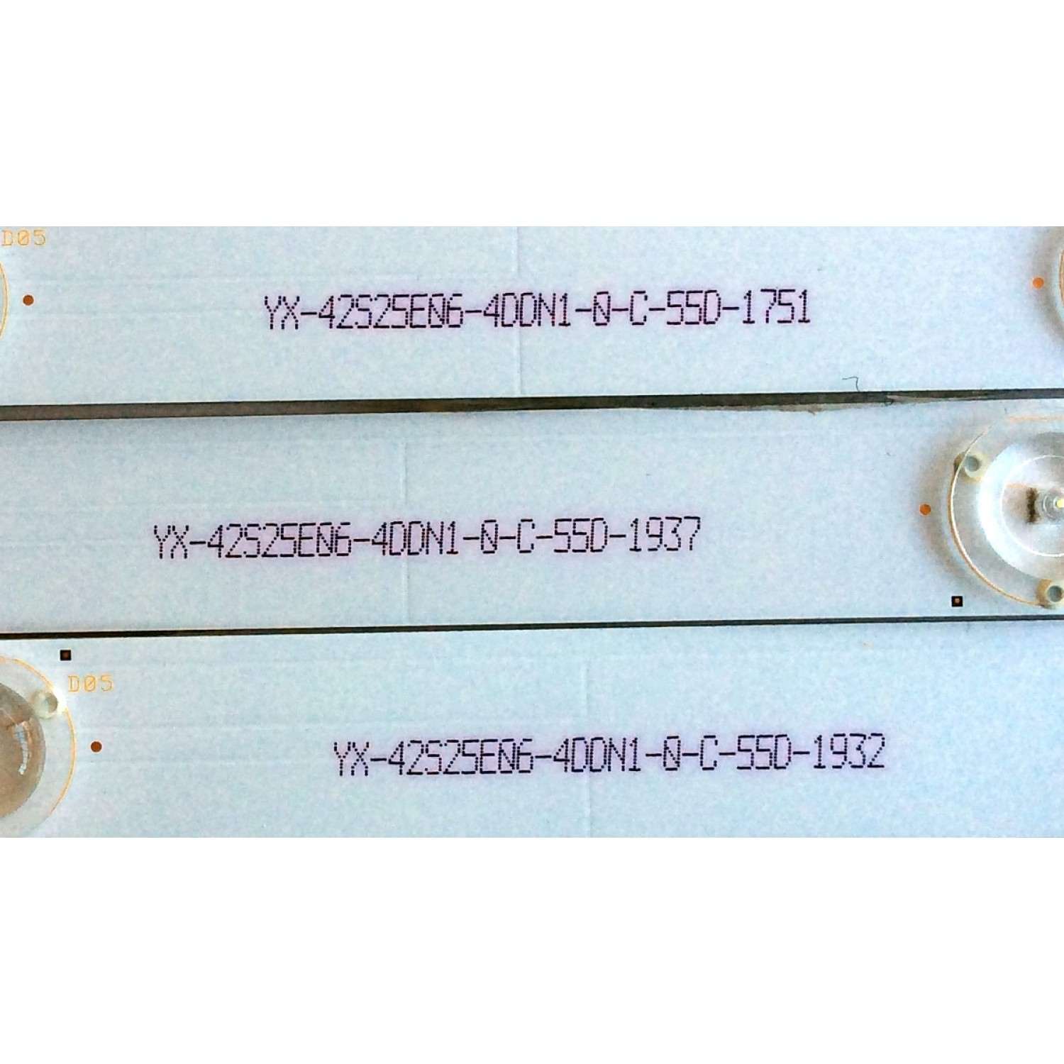KIT DE LED`S PARA TV (3 PIEZAS) / INSIGNIA 420TV07 V2 / SUNG WEI 16V0A E74739 94V-0 / YX-42S25E06-4DDN1-0-C-55D / PANEL T430HVN01.7 / MODELO NS-43D420NA16 - Imagen 2