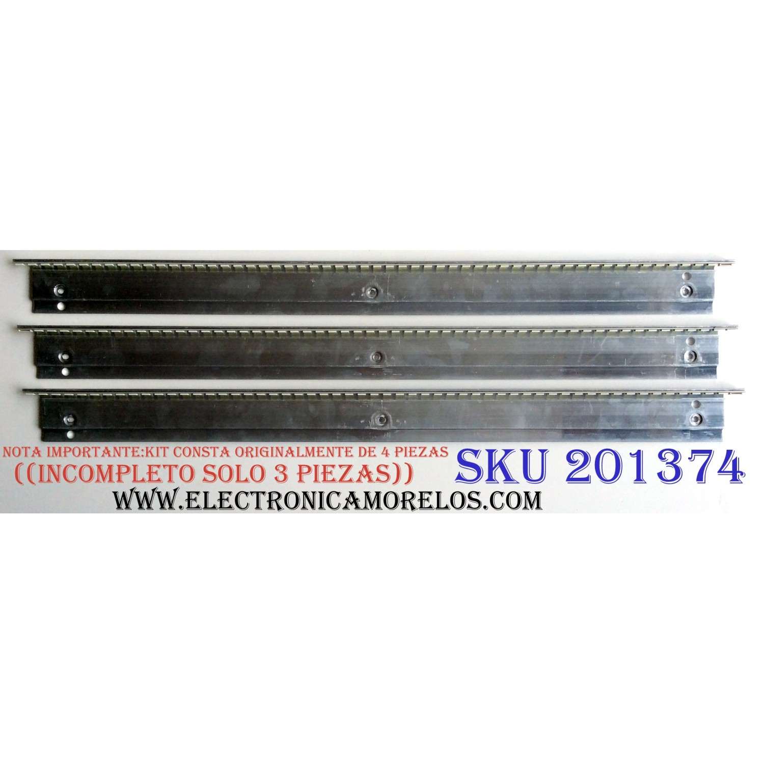 KIT DE LED´S PARA TV (SOLO 3 PIEZAS) / ((INCOMPLETO)) / RCA DBT420004DWR01 / DBT420004DWL01 / E88441  / PANEL V420H2-L01 / MODELO LED42A45RQ