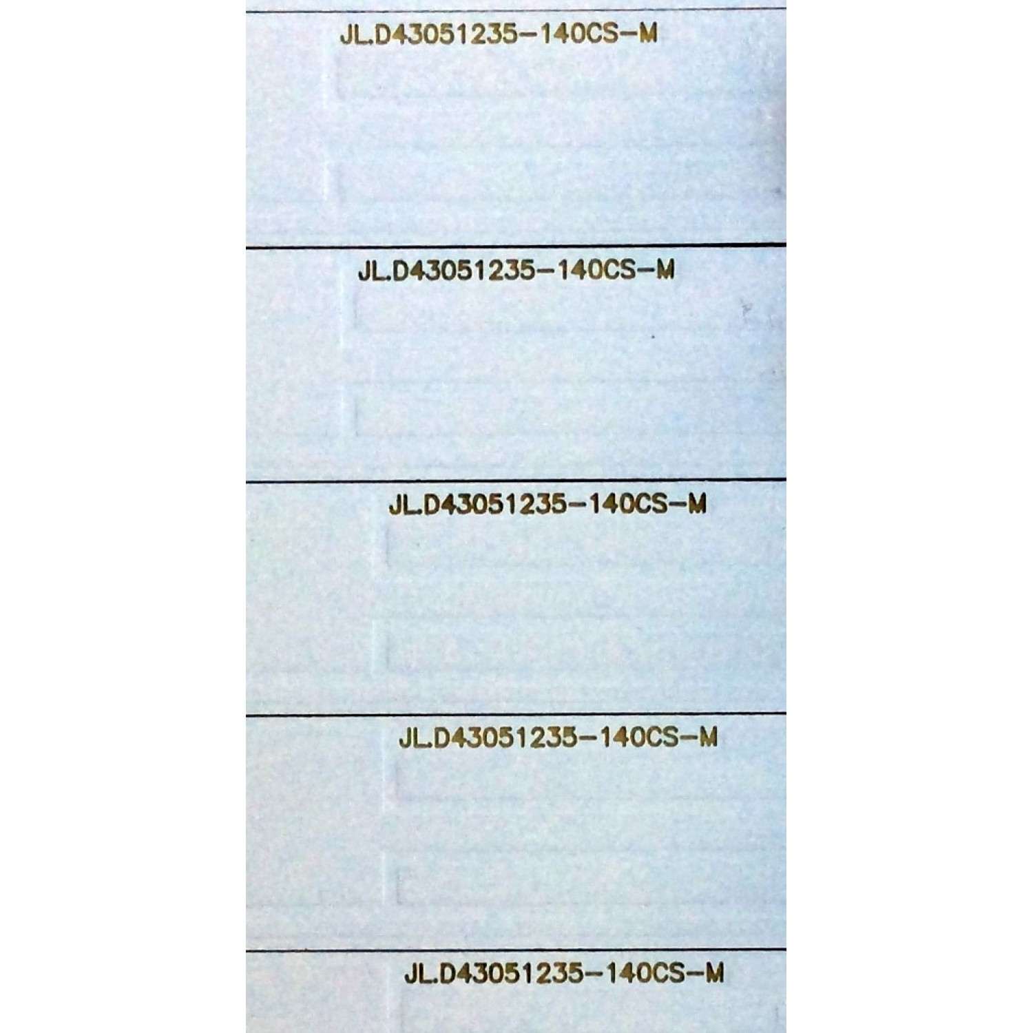 KIT DE LED´S PARA TV (8 PIEZAS) / JL.D43051235-140CS-M / 4C-LB430T-DT1C / E465853 / 035-430-3528-BC / N151030 T303 / PANEL LVW430LGDX E1 V5 / MODELO ¨43¨ - Imagen 3
