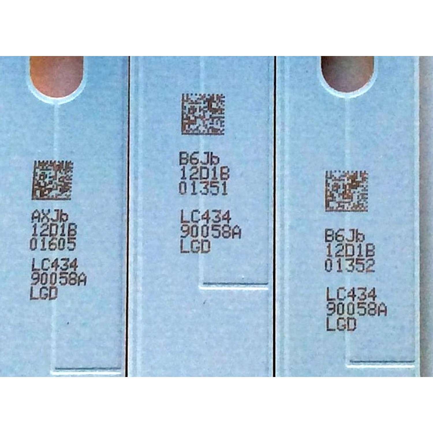 KIT DE LED´S PARA TV (3 PIEZAS) / LG LC43490058A / LC434 90058A / LG Innotek 17Y 43inch_ A-Type LED_ARRAY_Rev0.0_160926 / B6JB 12D1B / AXJB 12D1B / B6JB12D1B / AXJB12D1B / PANEL NC430DUE-AAFX1 / MODELOS 43LJ5500-UA / 43LJ5500-UA AUSYLJM / BUSYLJM - Imagen 3