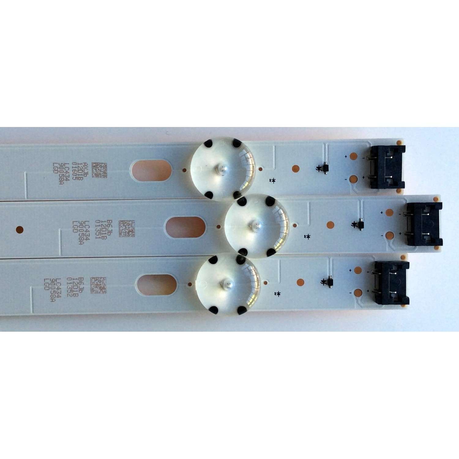 KIT DE LED´S PARA TV (3 PIEZAS) / LG LC43490058A / LC434 90058A / LG Innotek 17Y 43inch_ A-Type LED_ARRAY_Rev0.0_160926 / B6JB 12D1B / AXJB 12D1B / B6JB12D1B / AXJB12D1B / PANEL NC430DUE-AAFX1 / MODELOS 43LJ5500-UA / 43LJ5500-UA AUSYLJM / BUSYLJM - Imagen 2