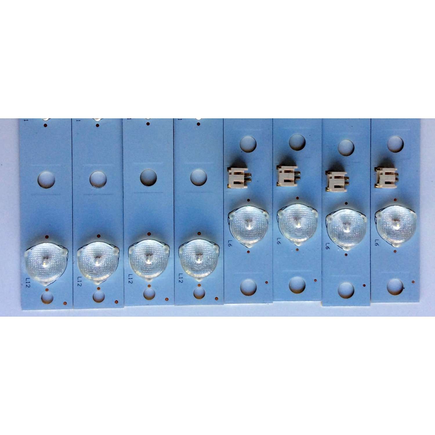 KIT DE LED´S PARA TV (8 PIEZAS) / AFFINITY IC-A-KKL39D073R / IC-A-KKL39D073L / RF-AH390B32-0601L-01 / RF-AH390B32-0601R-01 / JL91K6 / JL91K6000000E28210 / PANEL V390HJ1-P01 REV.C1 / MODELO LE3951 - Imagen 2