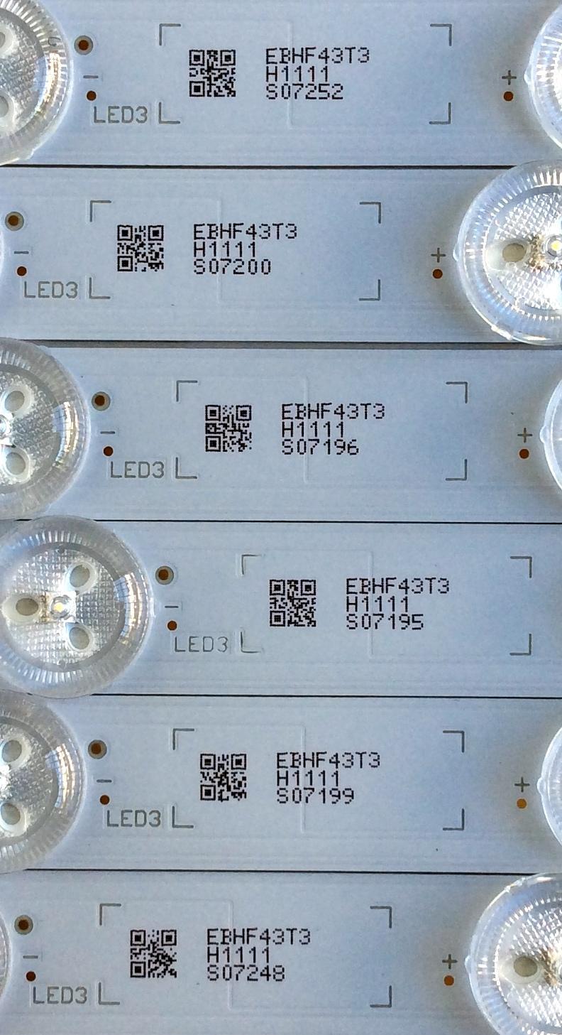 KIT DE LED´S PARA TV (6 PIEZAS) / SONY MBL-49039D615SN2 / CCB 49 MBL-49039D615SN2 / E465853 / 175201T90 / 1752 / 01T90 / EBHF43T3 / H111 / PANEL YD8S005DND01B / MODELO XBR-49X900F - Imagen 3