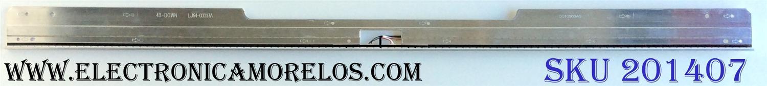 LED PARA TV / UPSTAR LJ64-03317A / 2011SGS43 / D010909A0 / 1145K10 / 2011SGS43 7030 54 R REV1.0 / 2011SGS43 7030 54 L REV1.0 / PANEL LTA430HW02 / LTA430HW02-C02 / MODELO P43EWX JH147E