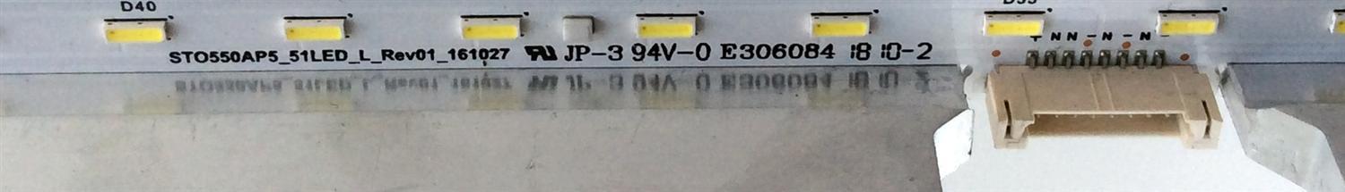 LED PARA TV / SONY STO550AP5_51LED_R_REV01_161027 / STO550AP5_51LED_L_REV01_161027 / 734.02511.0001 / 056380270491R / 056380270491L / PANEL`S V550QWSE05 / 181234321 / MODELO KD-55X720E - Imagen 3