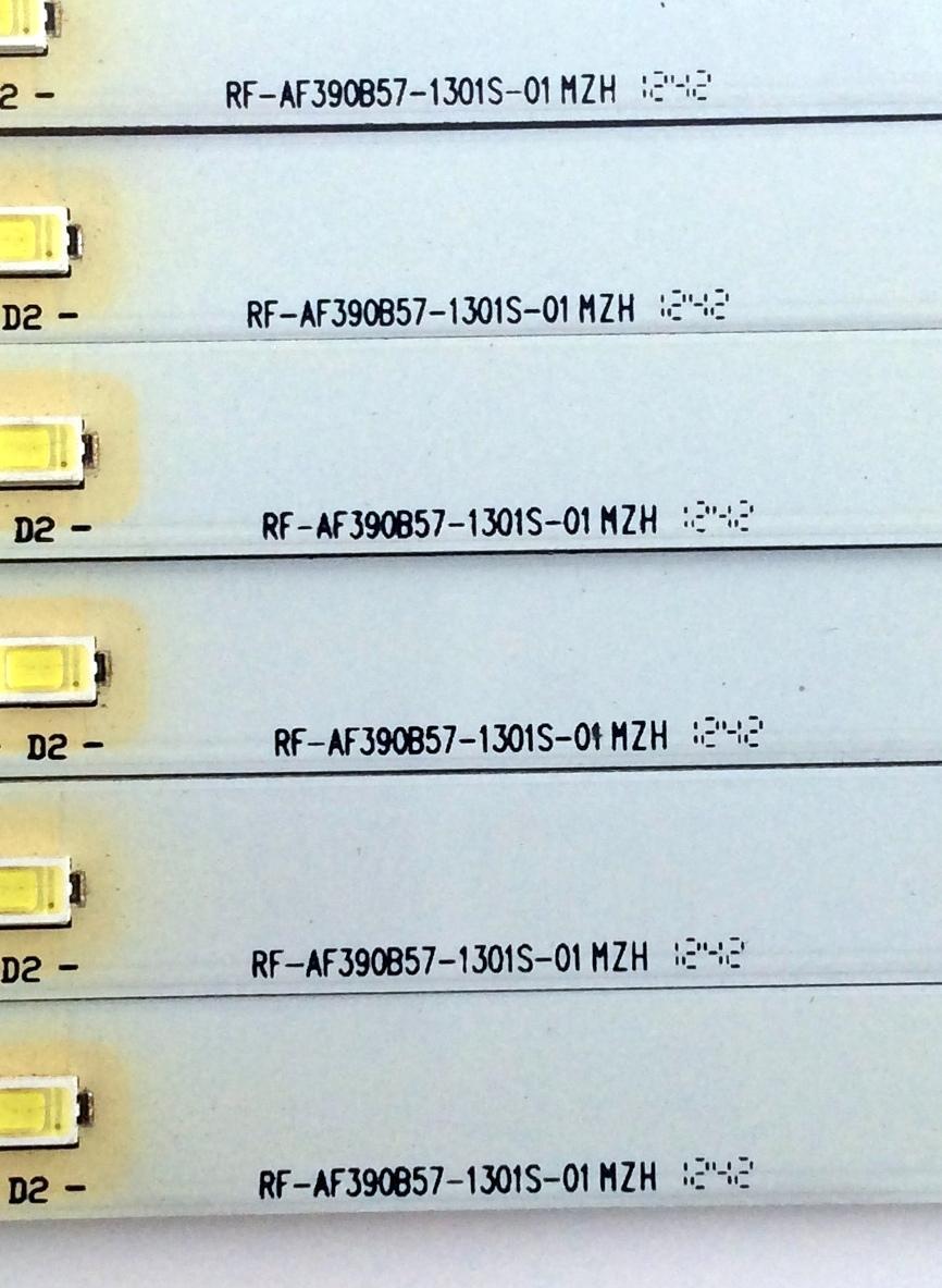 KIT DE LED´S PARA TV (6 PIEZAS) / COBY RF-AF390B57-1301S-01 /  RF-AF390B57-1301S-01 MZH / QC36K5000000 / R3107 4210 / R3107 4211 / R3107 4213 / R3107 4214 / R3107 4236 / PANEL`S V390HJ1-XR01 / V390HJ1-P02 REV.C1 / MODELO LEDTV3916 - Imagen 4