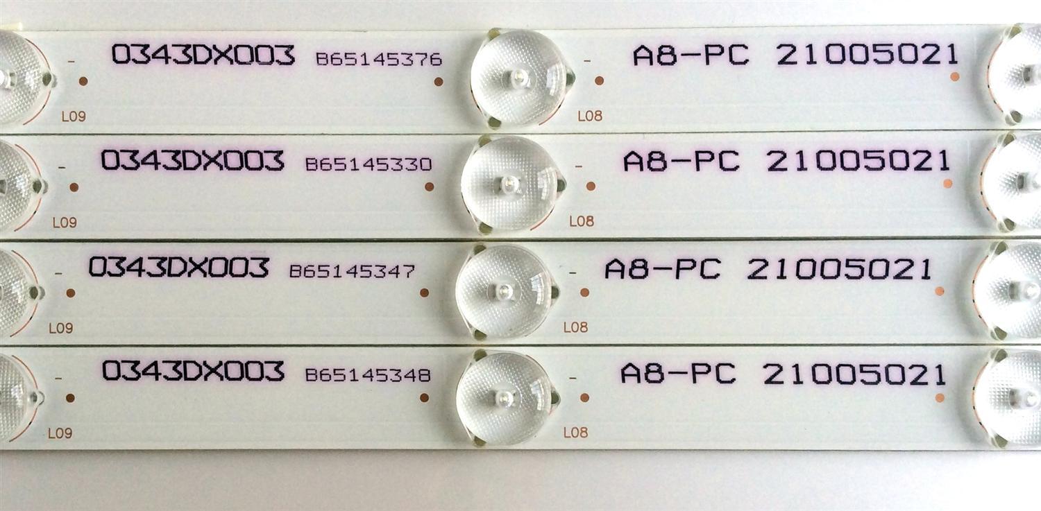 KIT DE LED´S PARA TV (4 PIEZAS) / WESTINGHOUSE 3P43DX0004-A0 / E341134 / A8-PC 21005021 / 0343DX003 / B651453 / PANEL MD4301YTAU / MODELO WD43UB4530 TW-06401-A043D - Imagen 4