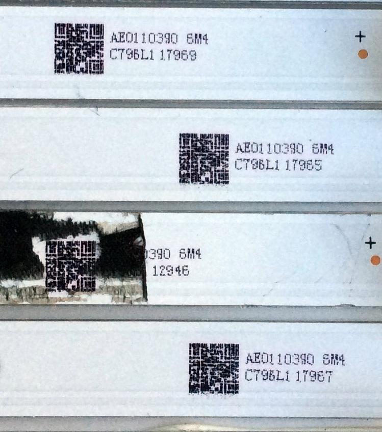 KIT DE LED´S PARA TV (10 PIEZAS) / ATYME SQY49LB_6X10_MCPCB_V0 / AE0110390 / C796L1 / SERIE K033LH7A101108 /  PANEL LSC490FN08 / MODELOS 490AM7UD K033LH7A / 490AM7UD - Imagen 2