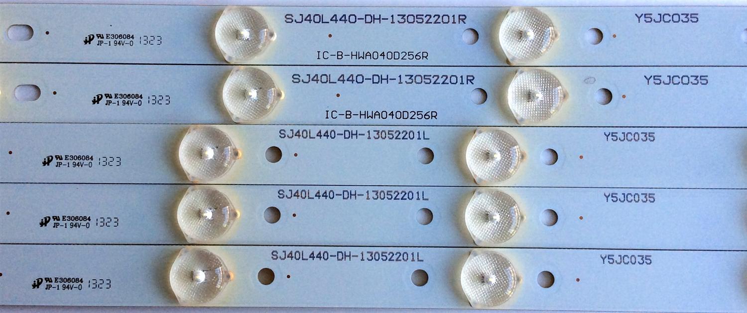 KIT DE LED´S PARA TV (SOLO 5 PIEZAS) / ((INCOMPLETO)) / PROSCAN SJ40L440-DH-13052201L / SJ40L440-DH-13052201R / IC-B-HWA040D256R / IC-B-HWA040D256L / Y5JC035 / PANEL´S LSC400HM06 / CN40CM676 / MODELO PLDED4016A - Imagen 3