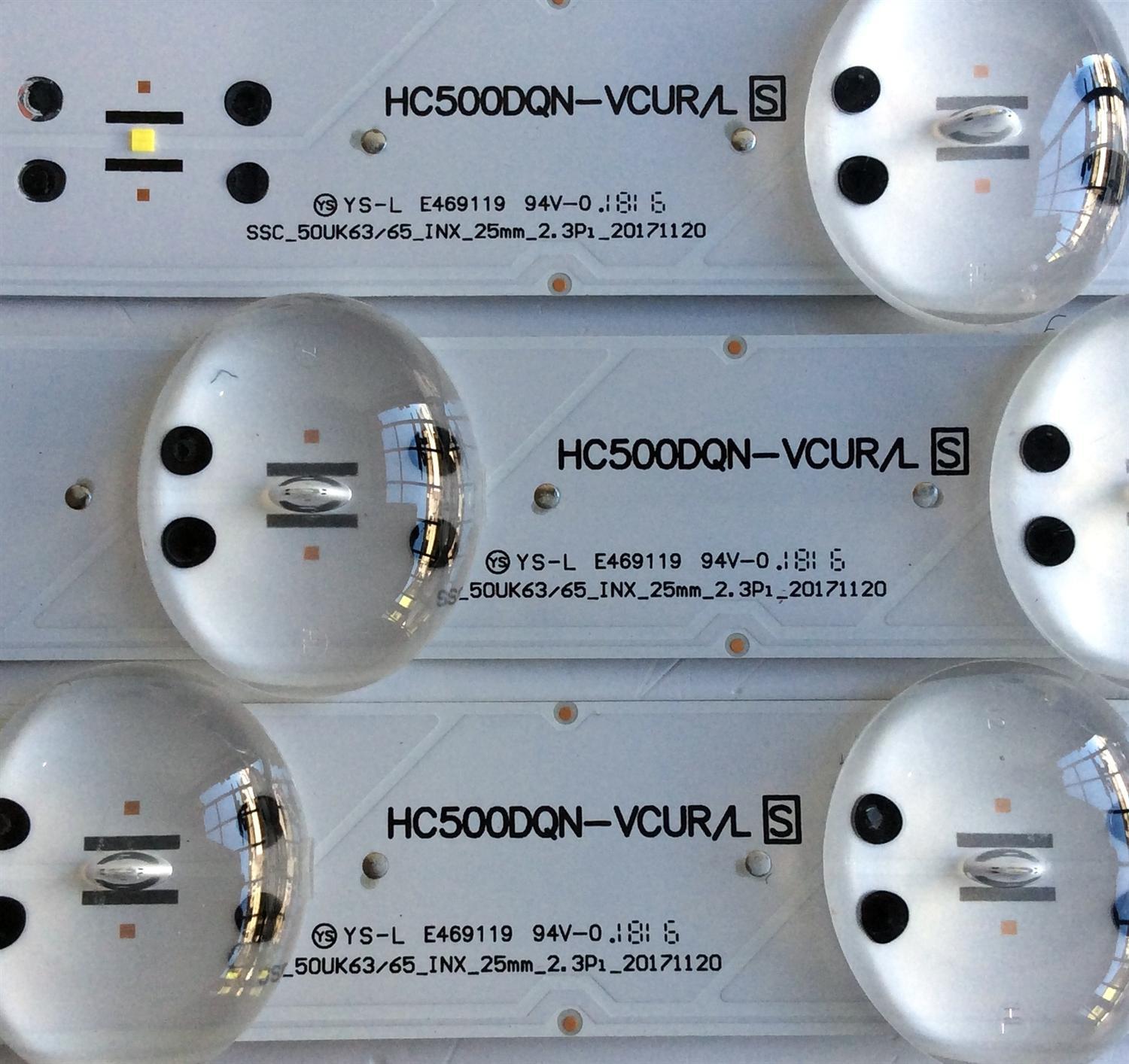 KIT DE LED´S PARA TV (3 PIEZAS) LG HC500DQN-VCUR/L / SSL50UK63/65_INX_25mm2.3P1_20171120 / SBCB / 25W3B / EAJ64451101 / INX / 50076 / EAJ6 4451 101 / E469119 / PANEL NC500DQE-VXGX3 / MODELOS 50UK6300PUE.BUSJLOR / 50UK6300PUE - Imagen 4