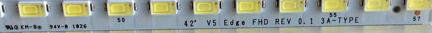 KIT DE LED´S PARA TV / ( 4 PIEZAS ) / SONY LK520D3LB1S / RUNTK4339TP / 4339TP / SLED 090907 REV.1 / 3660L-0353A / 3660L-0352A / MODELO KDL-52EX701	 - Imagen 6