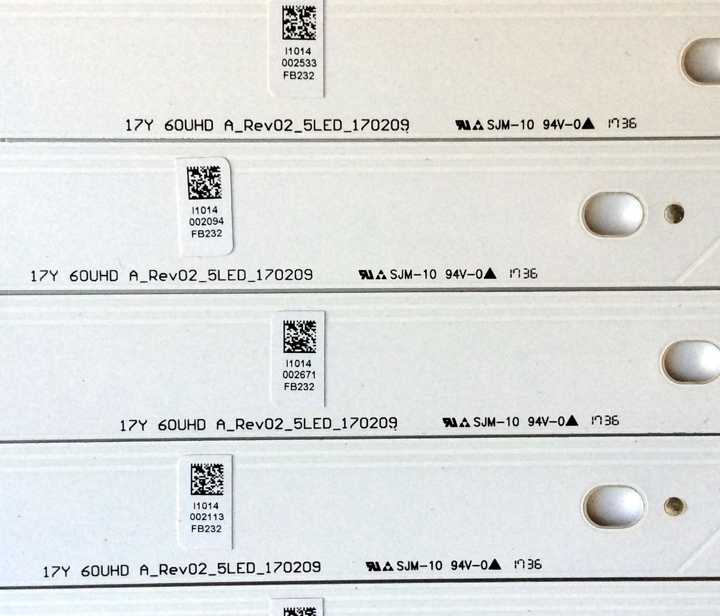 KIT DE LED´S PARA TV (10 PIEZAS) / SONY 17Y  60UHD B_Rev02_5LED_170309 / 17Y  60UHD A_Rev02_5LED_170209 / I1014 / FB232 / FC232 / 170309 / PANEL S600DUC-1 / MODELO KD-60X690E - Imagen 5