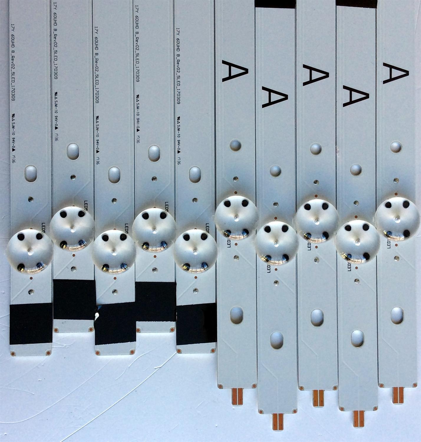 KIT DE LED´S PARA TV (10 PIEZAS) / SONY 17Y  60UHD B_Rev02_5LED_170309 / 17Y  60UHD A_Rev02_5LED_170209 / I1014 / FB232 / FC232 / 170309 / PANEL S600DUC-1 / MODELO KD-60X690E - Imagen 2