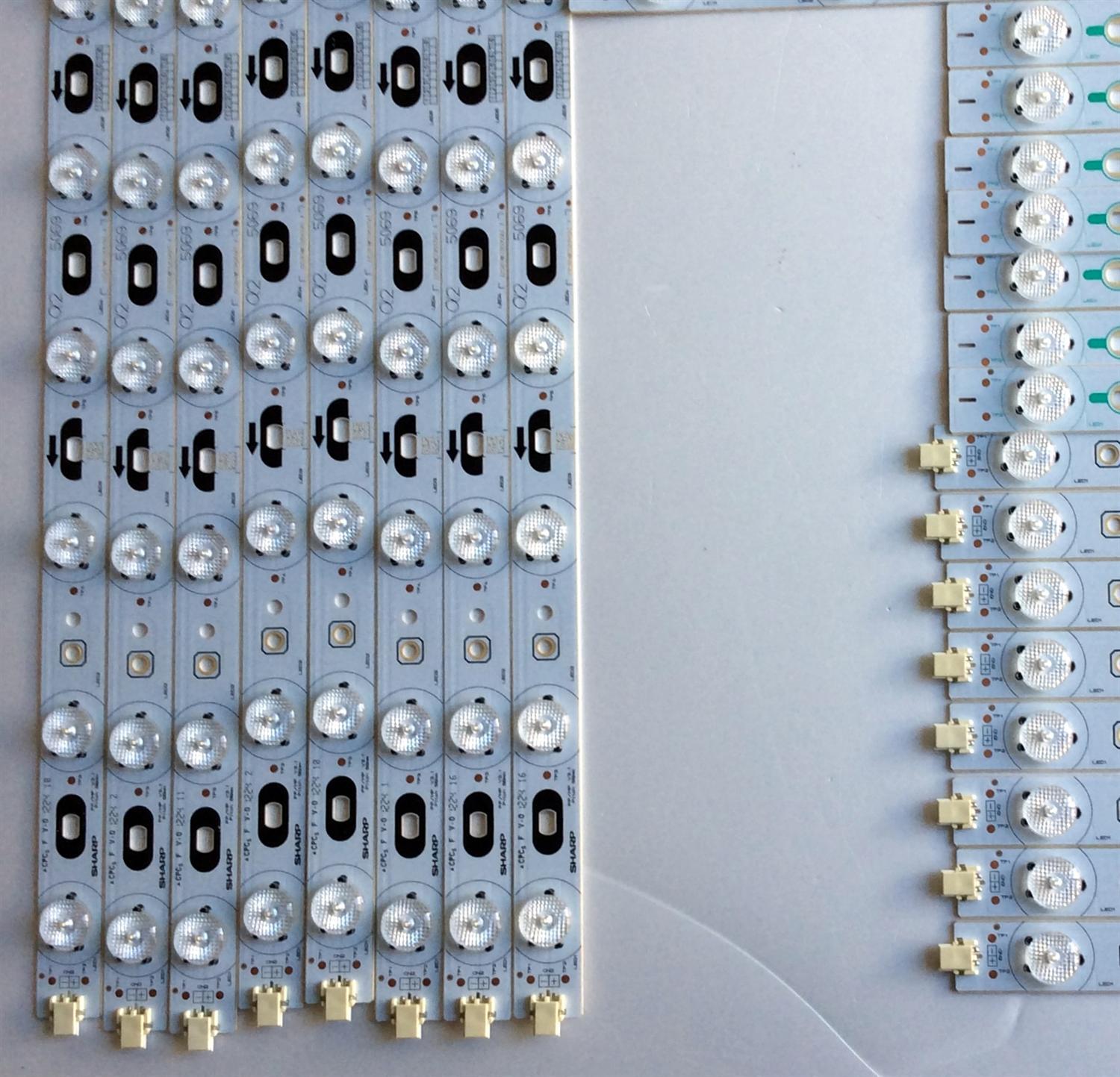 KIT DE LED`S PARA TV (44 PIEZAS) / SHARP ZZC2317WCA063050B3 / ZZC2320WCA041620A1 / ZZC2319WCA006370A1 / ZZC2211WCA036 / (5069) 8 PZAS / (5070) 6 PZAS / (5071) 8 PZAS / (5072) 7 PZAS / (5073) 8 PZAS / (5074) 7 PZAS / PANEL LK800D3GW10Z / MODELO LC-80LE633U - Imagen 3