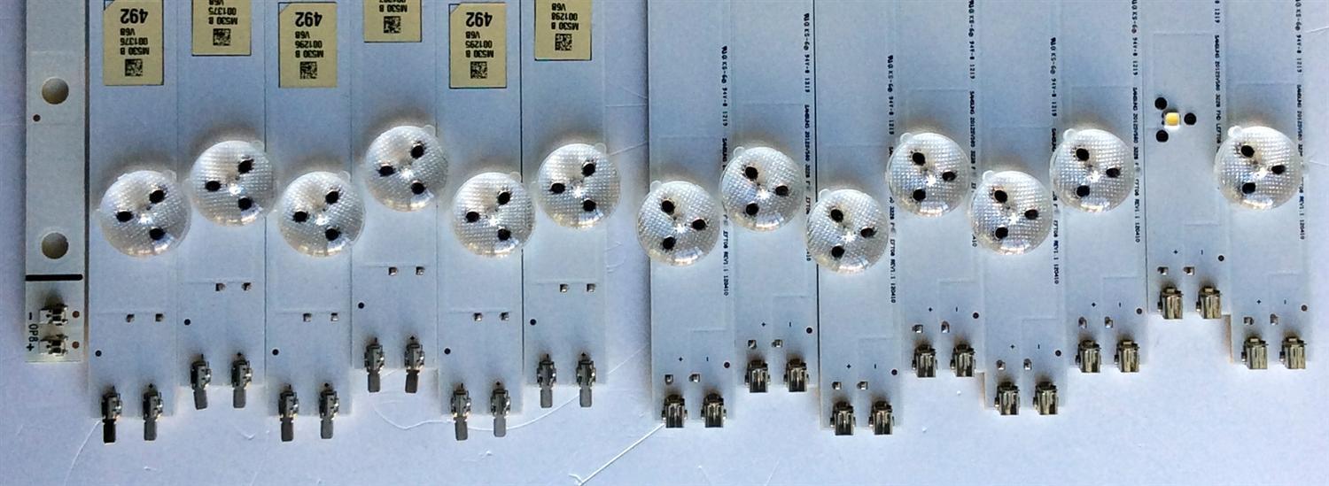 KIT DE LED´S PARA TV (14 PIEZAS) SAMSUNG 2012SVS60 3228 FHD LEFT08 REV1.1 120410 ( 8 PIEZAS ) / SLED 2011SVS60 3228 RIGHT08 REV1.0 (6 PIEZAS) / PANEL´S DE600CGS-V1 / CY-DE600CGS-V1 / MODELOS UN60EH6050 / UN60EH6050FXZA HS01 - Imagen 2