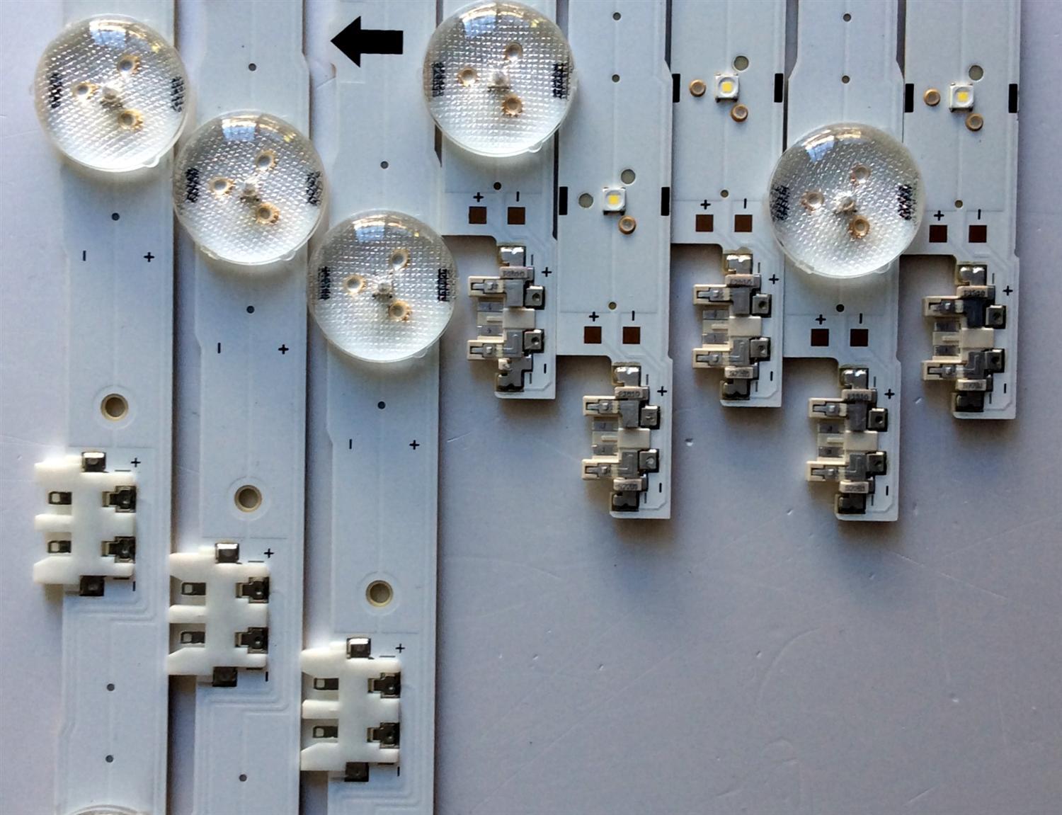 KIT DE LED´S PARA TV (8 PIEZAS) / SAMSUNG LM41-00099G (5 PIEZAS) / LM41-00099A (3 PIEZAS) / SAMSUNG_2014SVS55_3228_R05_REV1.1_140111 NFH / SAMSUNG_2014SVS55_3228_L07_REV1.1_140111 NFH / PANEL CY-GH055CSLVVH / MODELOS LH55DMEPLGA/GO TS02 / LH55DMEPLGA / GO - Imagen 4