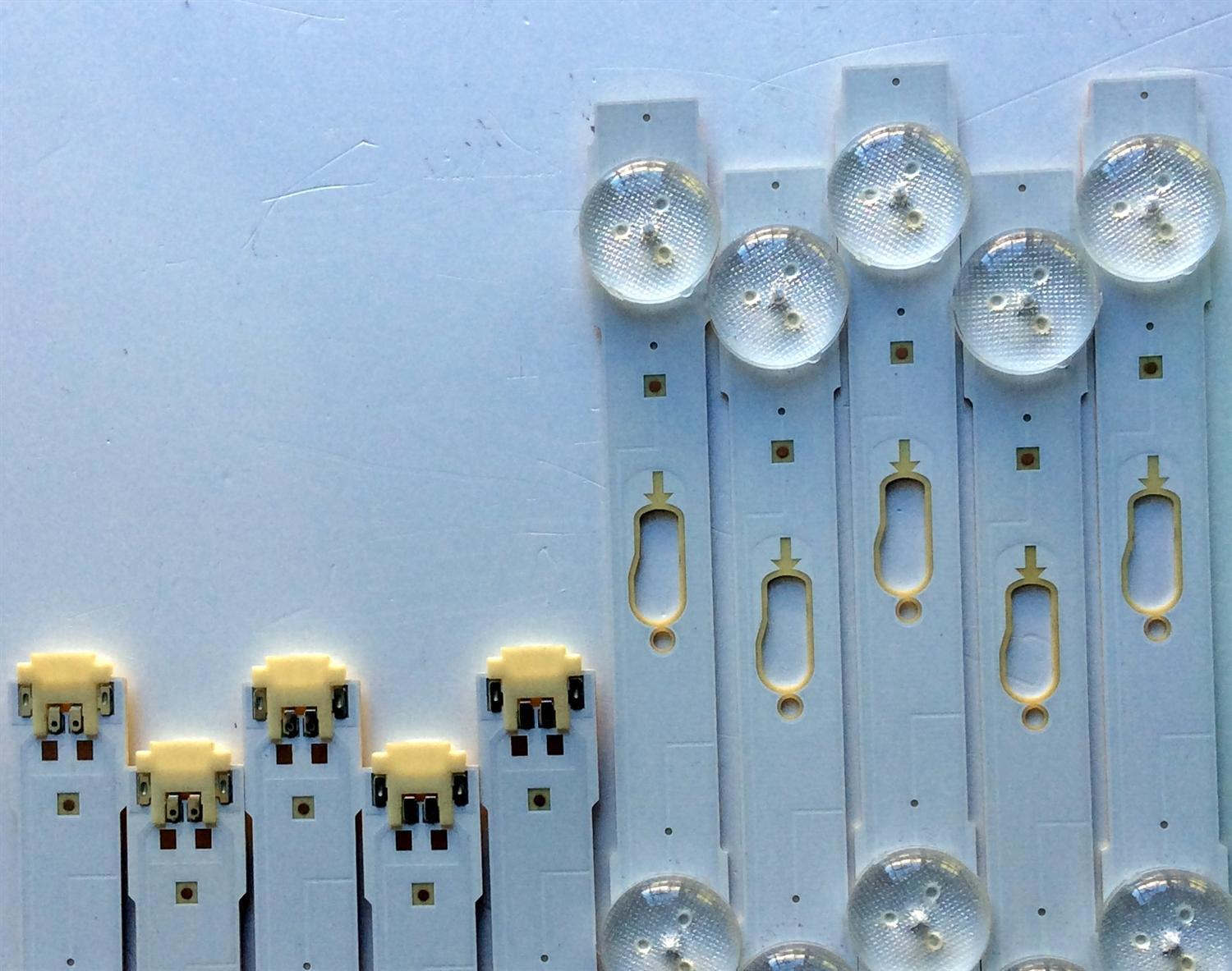 KIT DE LED`S PARA TV (10 PIEZAS) / SAMSUNG BN96-34791A / 34792A / LM41-00117C / 00117B / MU6100-40INCH-L-4EA170724 PANEL CY-GY040HGLVCH / SUSTITUTOS CY-GJ040FLLV1H CY-WJ040HGLV1H CY-GJ040HGLVFH / MOD. UN40MU6290 UE40JU6050 / MAS MODELOS EN DESCRIPCION - Imagen 5