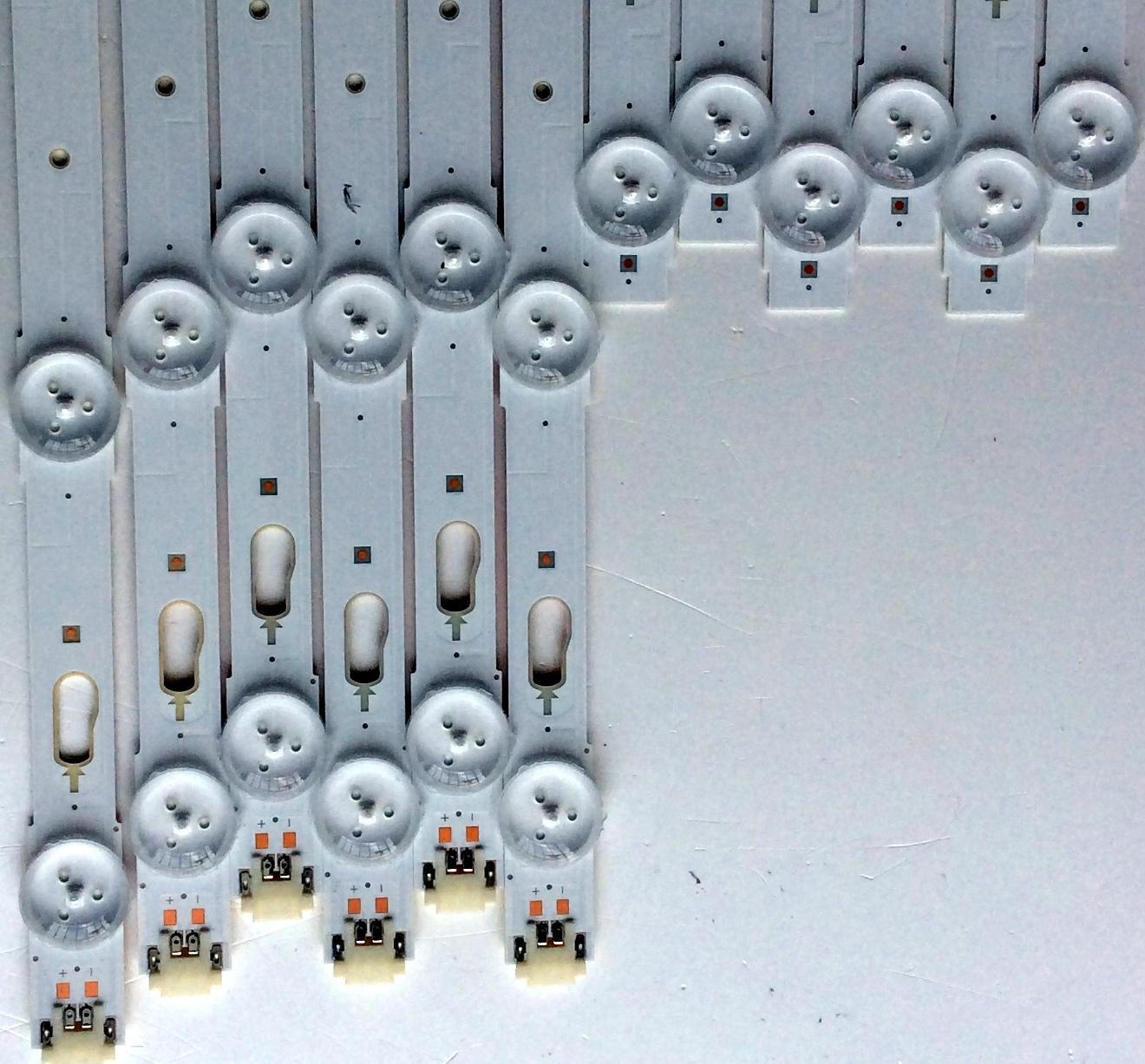 KIT DE LED´S PARA TV (12 PIEZAS) / SAMSUNG BN96-39660A / BN96-39659A / S_5U75_55_FL_L8 / S_5U75_55_FL_R6 / LM41-00135A / LM41-00136A / PANEL  CY-GK055HGLVHH / MODELOS UN55MU6290 / UN55MU6290FXZA FC10 - Imagen 5