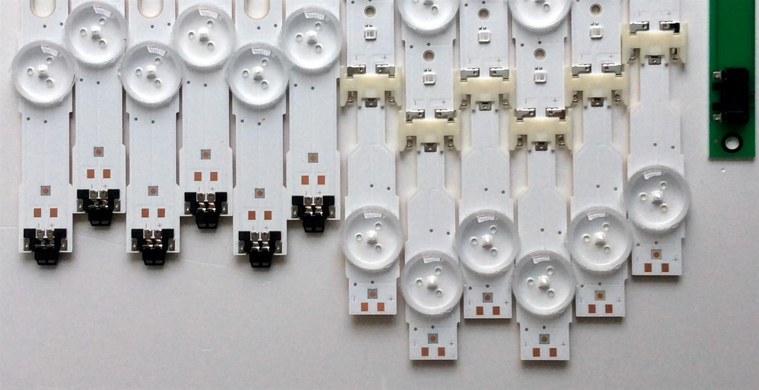 KIT DE LED´S PARA TV (12 PIEZAS) / SAMSUNG BN96-39660A / BN96-39659A / S_5U75_55_FL_L8 / S_5U75_55_FL_R6 / LM41-00135A / LM41-00136A / PANEL  CY-GK055HGLVHH / MODELOS UN55MU6290 / UN55MU6290FXZA FC10 - Imagen 6