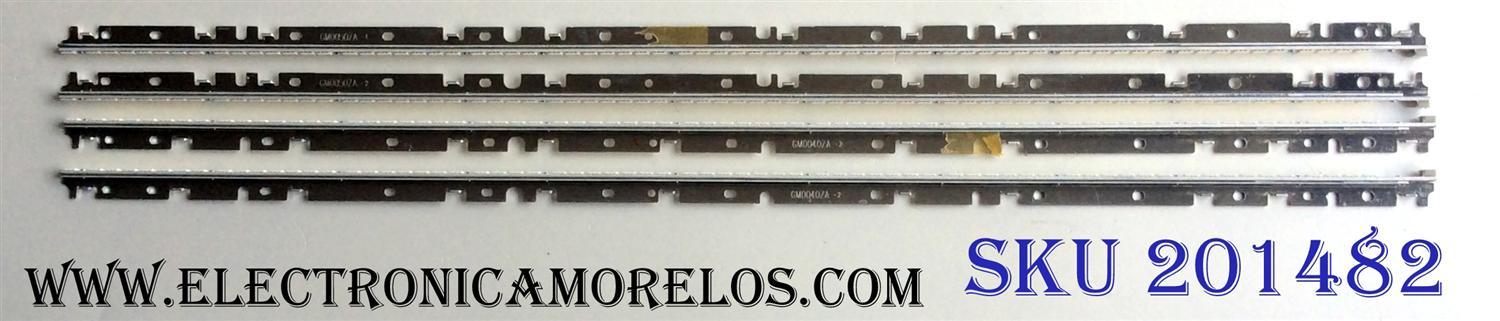 KIT DE LED´S PARA TV (4 PIEZAS) / NUMERO DE PARTE RUNTK4340TP / SLED 090907 / AE5260 /  PANEL LK520D3LB2S / MODELO KDL-52NX80