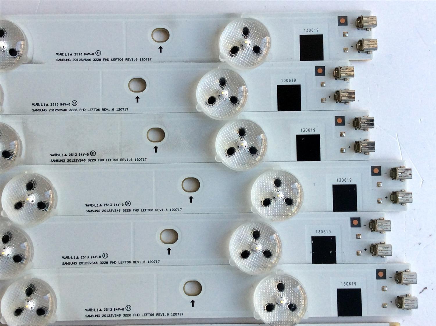 KIT DE LED´S PARA TV (12 PIEZAS) / SAMSUNG 2012SVS46 3228 FHD RIGHT06 REV1.6 120717 / 2012SVS46 3228 FHD LEFT06 REV1.6 120717 / PANEL'S LTJ460HW10-V / LTJ460HJ07-V / MODELOS UN46FH6030 / UN46FH6030FXZA TS01	 - Imagen 3