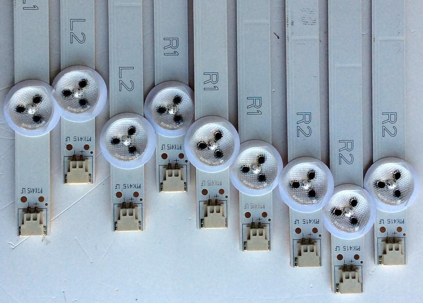 KIT DE LED´S PARA TV (9 PIEZAS) / LG 6916L-1241A / 6916L-1273A / 6916L-1272A / 6916L-1276A / PANEL LC500DUE (SF)(R2) / MODELO 50LA6200-UA / NOTA IMPORTANTE DOS TIRAS NO SON IGUAL PERO SI COMPATIBLES / MAS MODELOS Y PANELES EN DESCRIPCION - Imagen 4