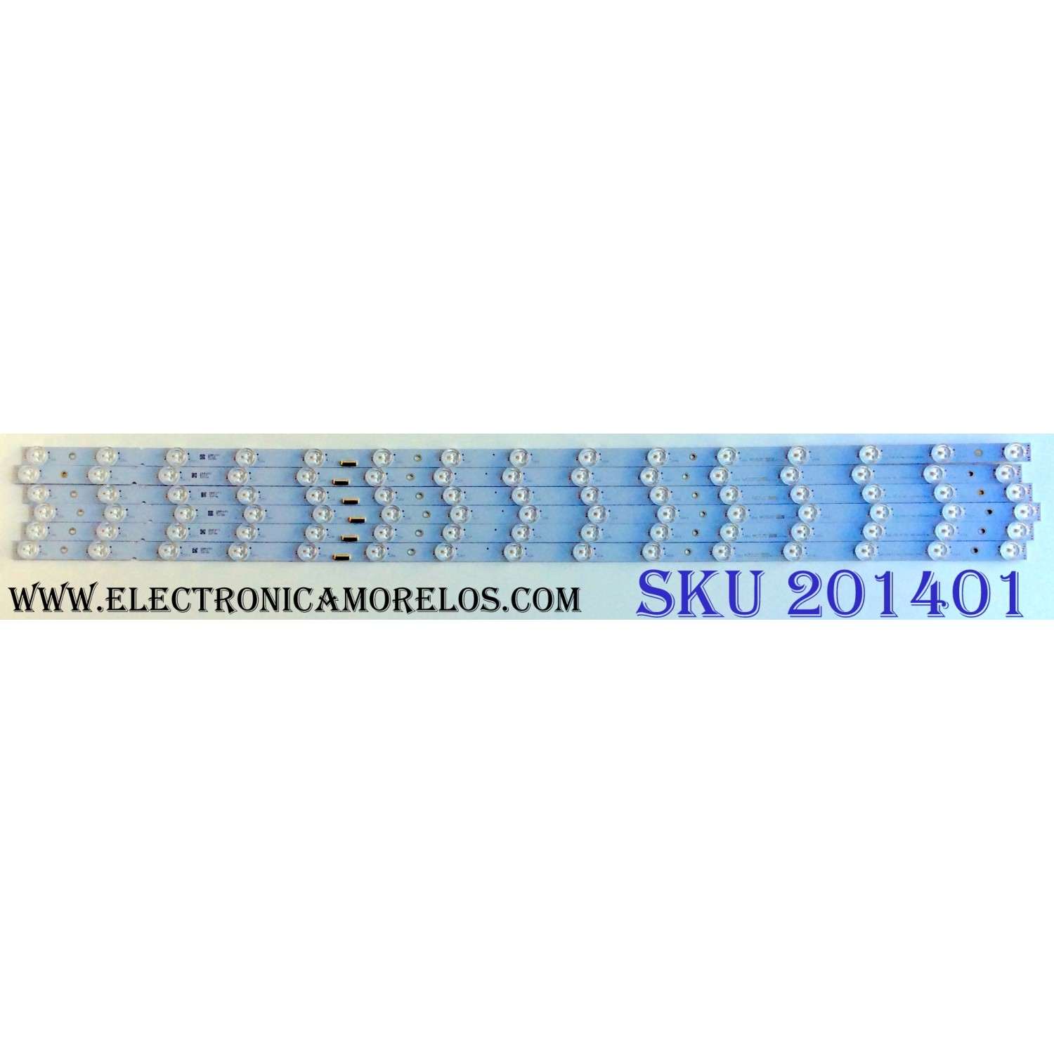 KIT DE LED´S PARA TV (6 PIEZAS) / SONY MBL-49039D615SN2 / CCB 49 MBL-49039D615SN2 / E465853 / 175201T90 / 1752 / 01T90 / EBHF43T3 / H111 / PANEL YD8S005DND01B / MODELO XBR-49X900F