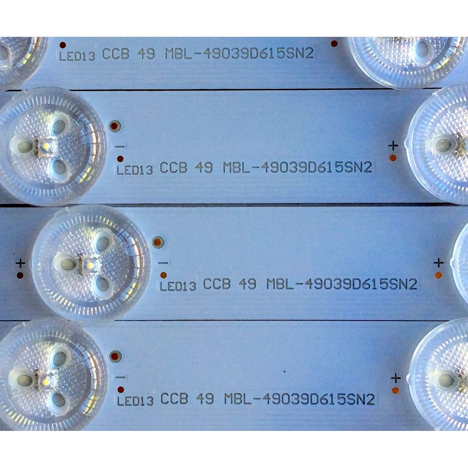 KIT DE LED´S PARA TV (6 PIEZAS) / SONY MBL-49039D615SN2 / CCB 49 MBL-49039D615SN2 / E465853 / 175201T90 / 1752 / 01T90 / EBHF43T3 / H111 / PANEL YD8S005DND01B / MODELO XBR-49X900F - Imagen 5