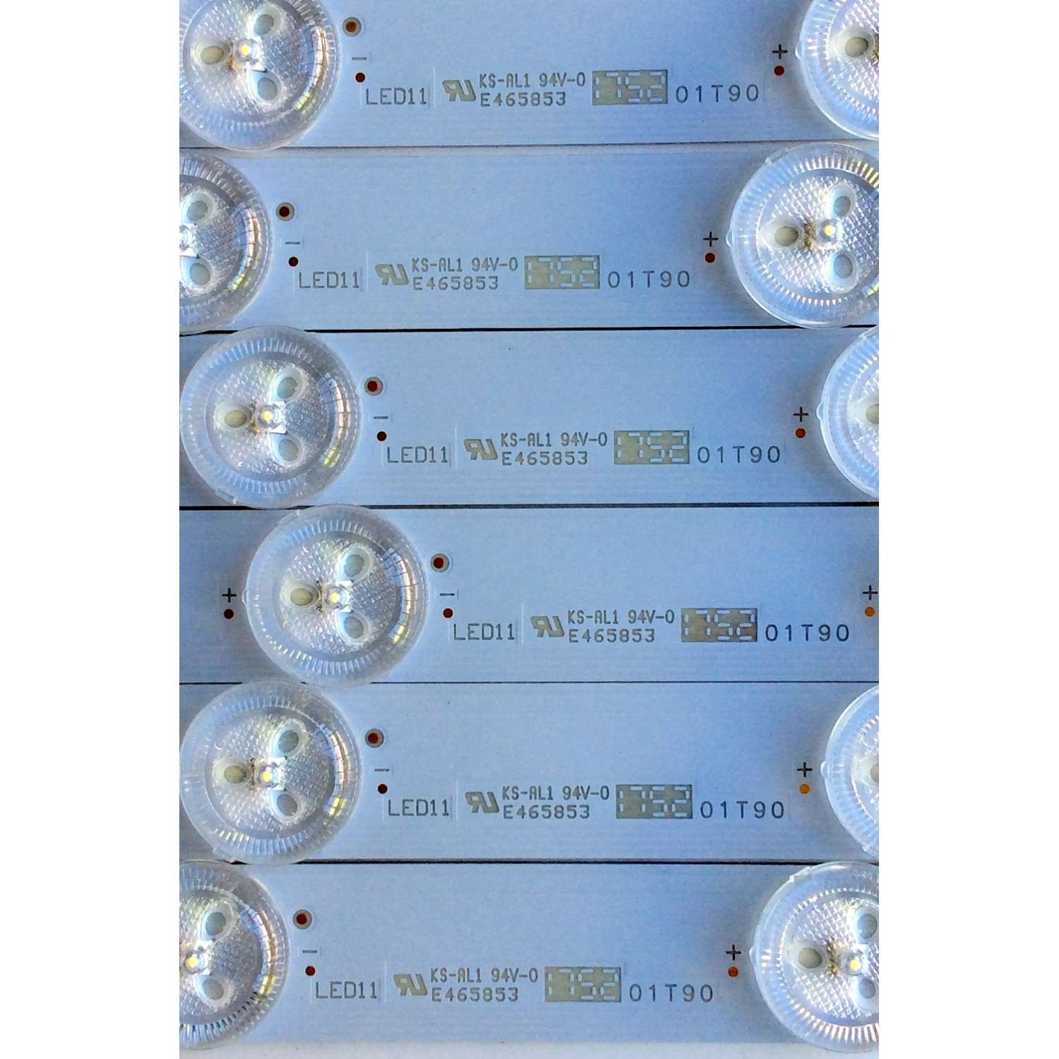 KIT DE LED´S PARA TV (6 PIEZAS) / SONY MBL-49039D615SN2 / CCB 49 MBL-49039D615SN2 / E465853 / 175201T90 / 1752 / 01T90 / EBHF43T3 / H111 / PANEL YD8S005DND01B / MODELO XBR-49X900F - Imagen 4