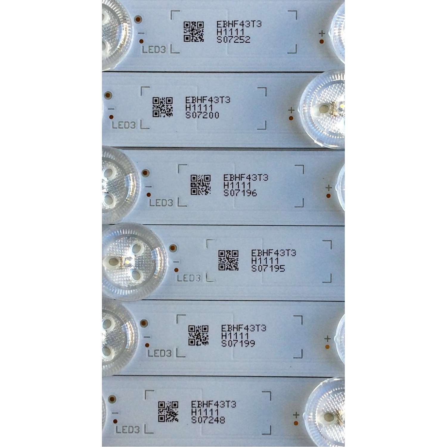KIT DE LED´S PARA TV (6 PIEZAS) / SONY MBL-49039D615SN2 / CCB 49 MBL-49039D615SN2 / E465853 / 175201T90 / 1752 / 01T90 / EBHF43T3 / H111 / PANEL YD8S005DND01B / MODELO XBR-49X900F - Imagen 3