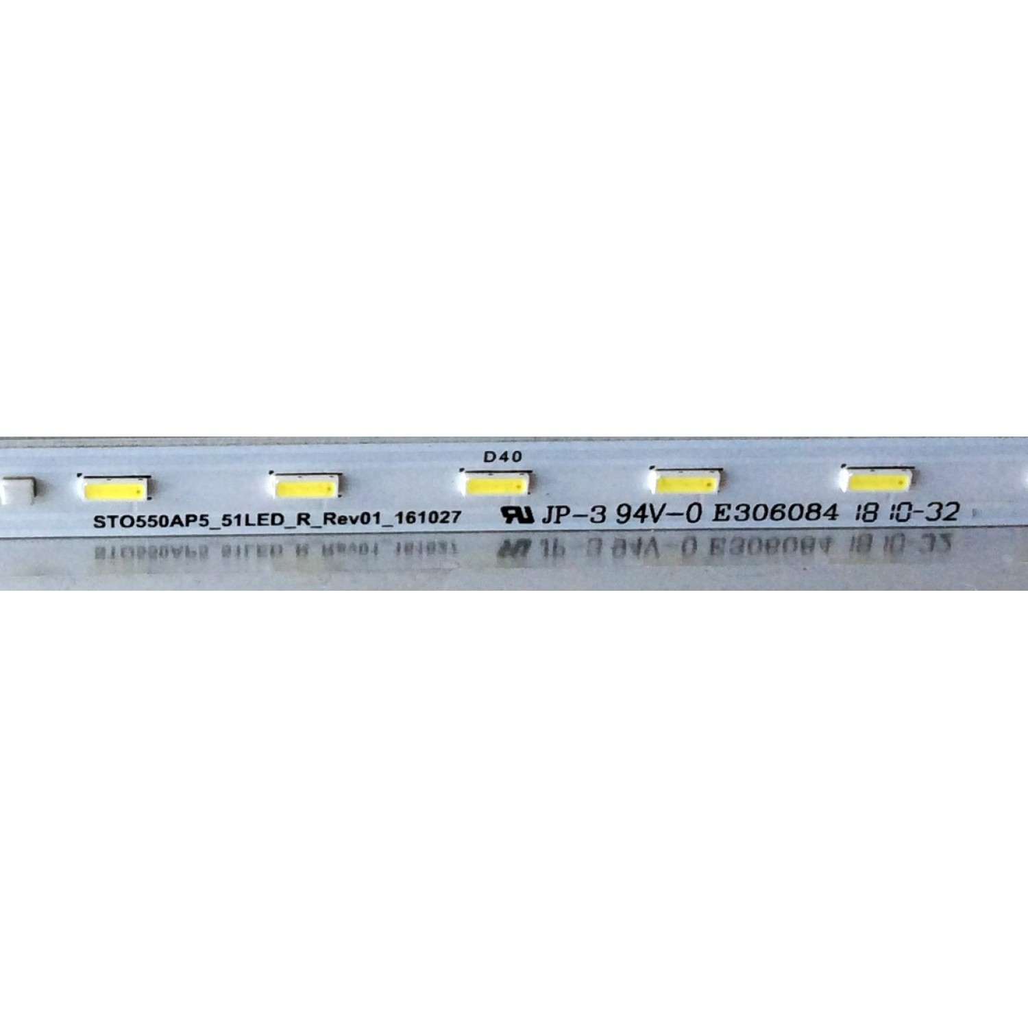 LED PARA TV / SONY STO550AP5_51LED_R_REV01_161027 / STO550AP5_51LED_L_REV01_161027 / 734.02511.0001 / 056380270491R / 056380270491L / PANEL`S V550QWSE05 / 181234321 / MODELO KD-55X720E - Imagen 4