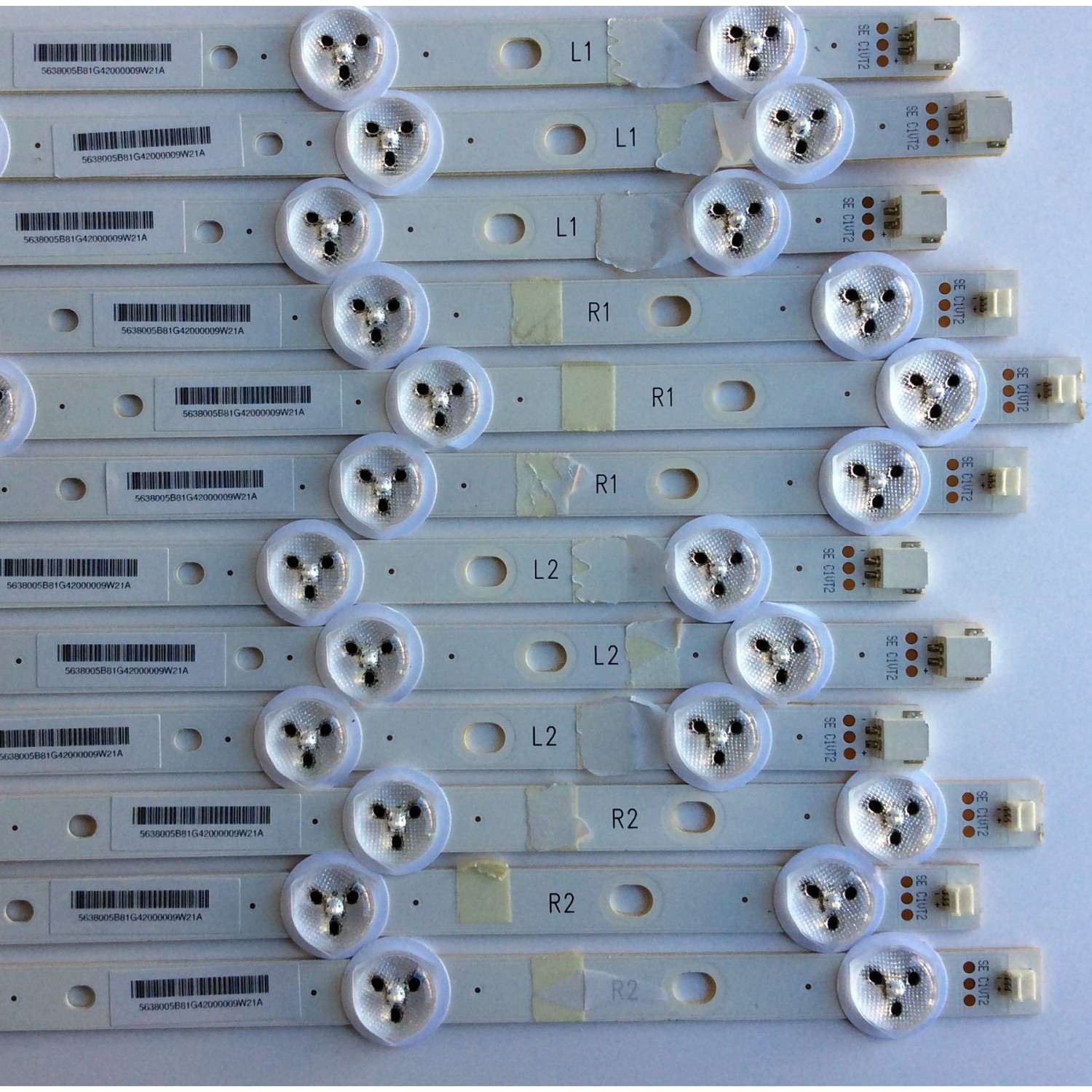 KIT DE LED´S PARA TV (12 PIEZAS) / VIZIO WISTRON DTR 48INCH R1 131015 /131015 / WISTRON 131015 / 48INCH L2 131015 / 5638005B81 / PANEL LSC480HN03-S01 / MODELOS E480I-B2 / E480I-B2 LWJQPOFQ / E480I-B2 LWZQPOCQ / E480I-B2 LWZQPODQ / E480I-B2 LWZQPOJQ - Imagen 3