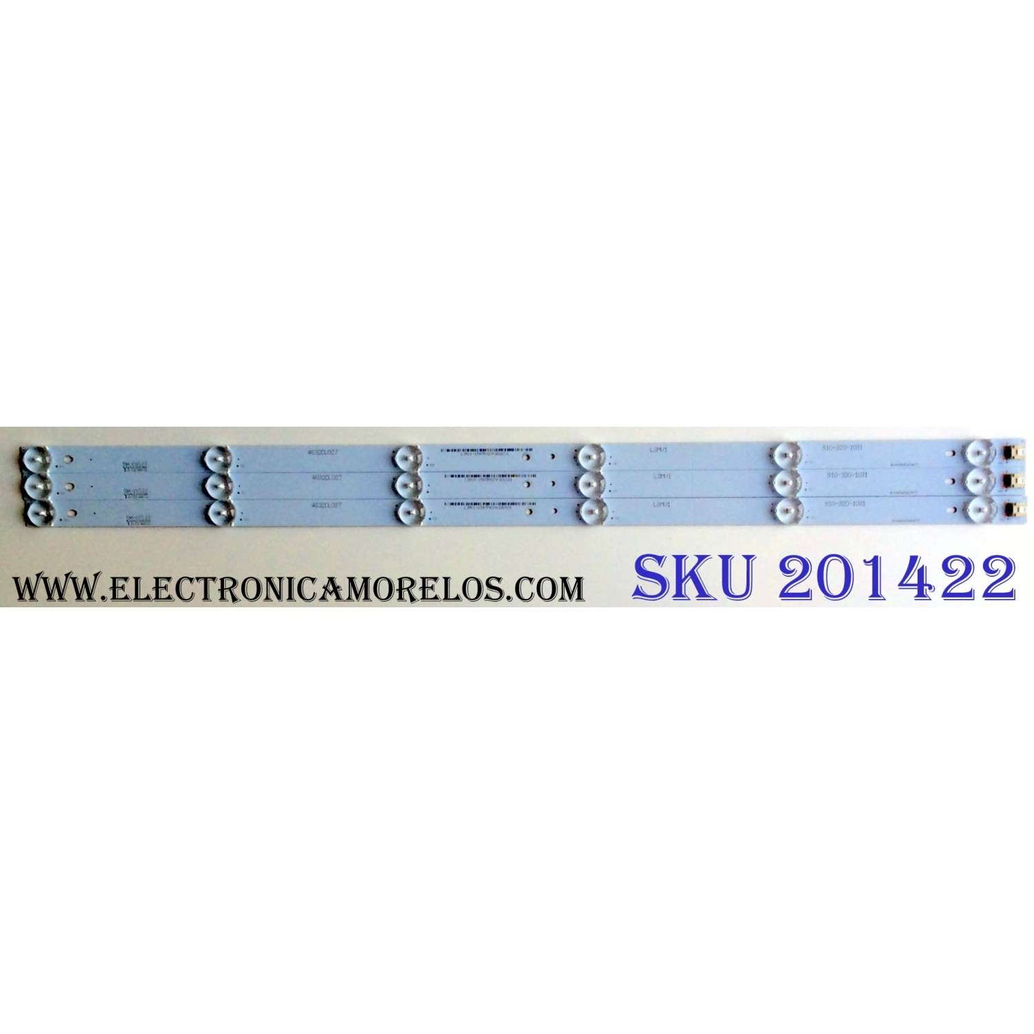 KIT DE LED´S PARA TV (3 PIEZAS) / 4632CL027 / 910-320-1031 / B-HWBW32D677 / L3MV1 / L3MU1 / L3MV1-1547FH27p30