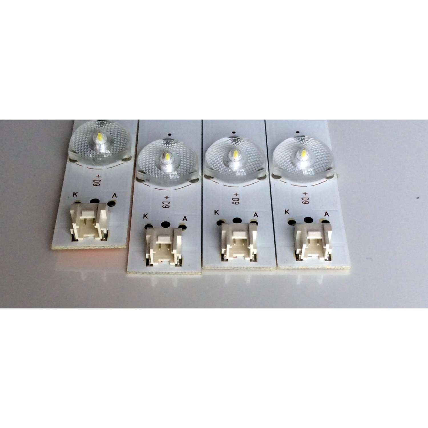 KIT DE LED´S PARA TV (4 PIEZAS) / ELEMENT TFGJ39D09-ZC21FG-03 / E469119 / 303TH390042 / C23/D/7 / 120-125/3.0-3.1 / 2010014957-3 / TH390M11 / 160308A6 / 910-390-1017 / PANEL T390HVN01.0 / MODELO ELEFW3916 - Imagen 4