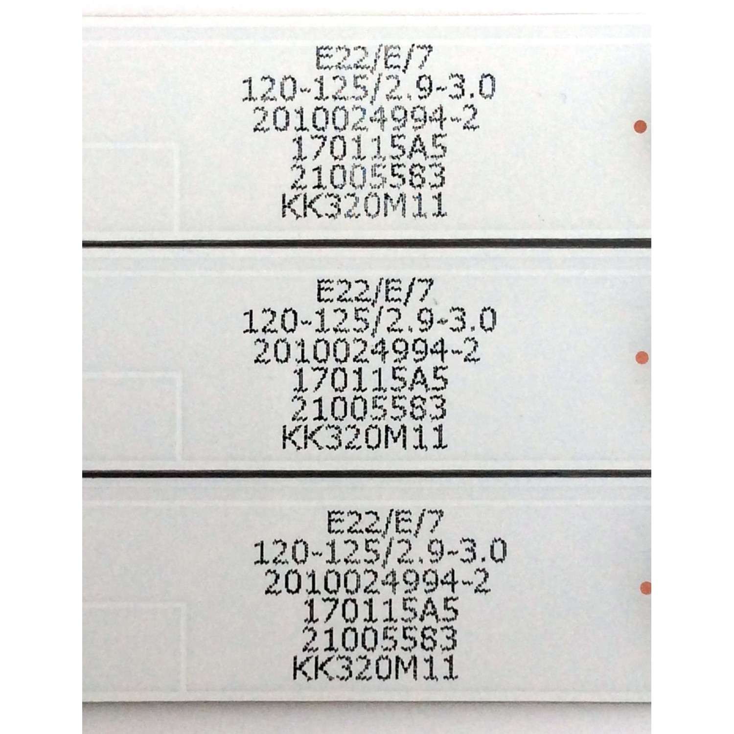KIT DE LED´S PARA TV (3 PIEZAS) / ELEMENT KSKK32D07-ZC21FG-04 / 303KK320036 / E320262 / PY64152 / E22/E/7 / 120-125-3.9-3.0 / 2010024994-2 / 170115A5 / 21005583 / KK320M11 / PANEL HV320WHB-N81 / MD3238YTBH / MODELO ELEFW328  - Imagen 3