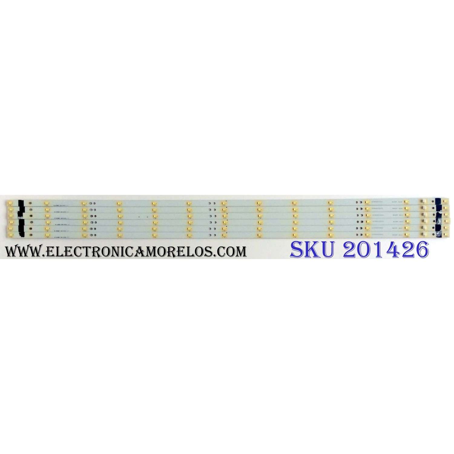 KIT DE LED´S PARA TV (6 PIEZAS) / COBY RF-AF390B57-1301S-01 /  RF-AF390B57-1301S-01 MZH / QC36K5000000 / R3107 4210 / R3107 4211 / R3107 4213 / R3107 4214 / R3107 4236 / PANEL`S V390HJ1-XR01 / V390HJ1-P02 REV.C1 / MODELO LEDTV3916