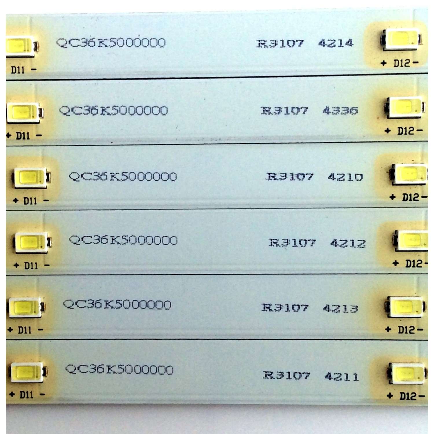 KIT DE LED´S PARA TV (6 PIEZAS) / COBY RF-AF390B57-1301S-01 /  RF-AF390B57-1301S-01 MZH / QC36K5000000 / R3107 4210 / R3107 4211 / R3107 4213 / R3107 4214 / R3107 4236 / PANEL`S V390HJ1-XR01 / V390HJ1-P02 REV.C1 / MODELO LEDTV3916 - Imagen 3