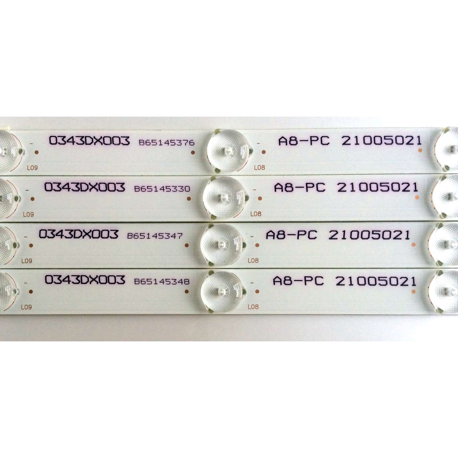 KIT DE LED´S PARA TV (4 PIEZAS) / WESTINGHOUSE 3P43DX0004-A0 / E341134 / A8-PC 21005021 / 0343DX003 / B651453 / PANEL MD4301YTAU / MODELO WD43UB4530 TW-06401-A043D - Imagen 4