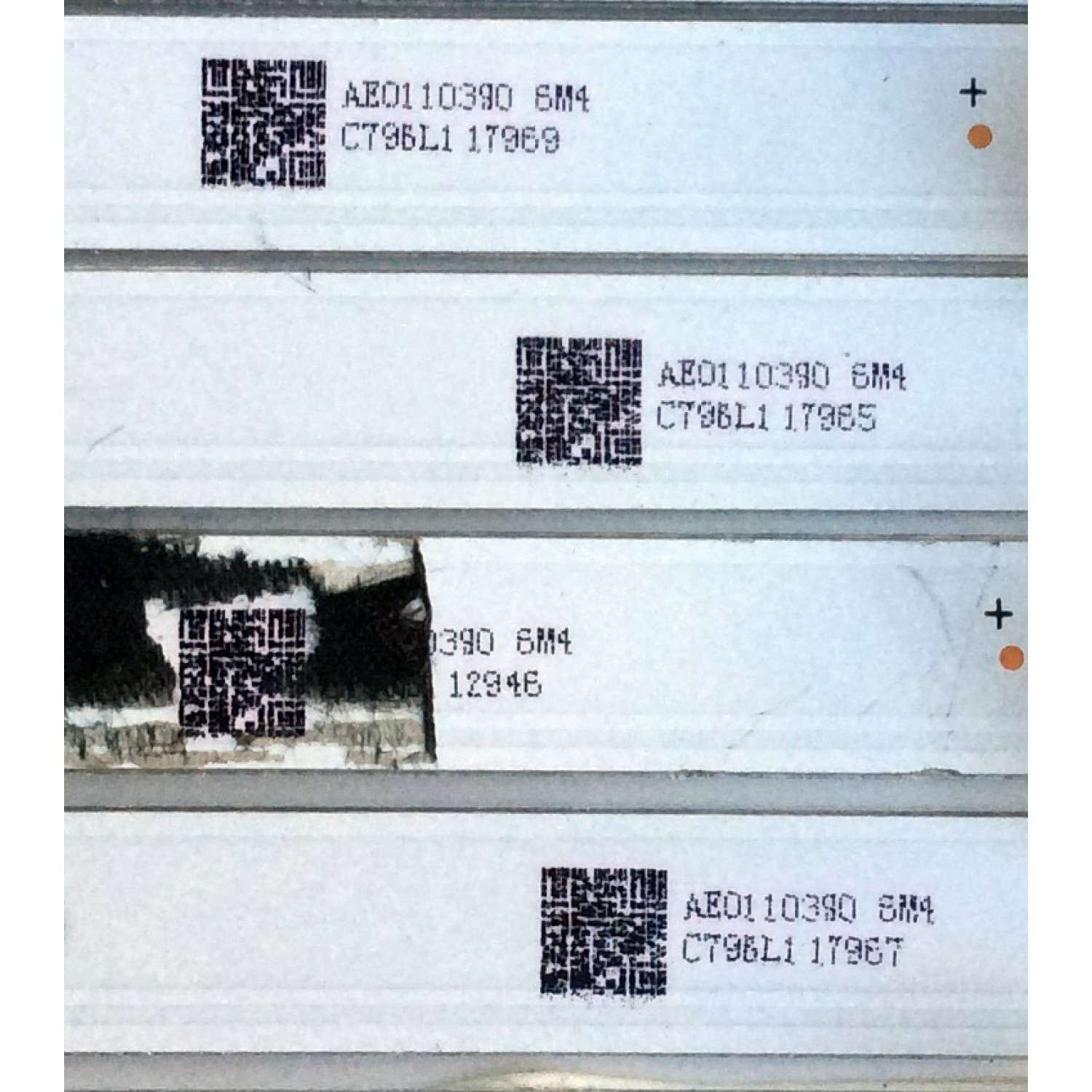 KIT DE LED´S PARA TV (10 PIEZAS) / ATYME SQY49LB_6X10_MCPCB_V0 / AE0110390 / C796L1 / SERIE K033LH7A101108 /  PANEL LSC490FN08 / MODELOS 490AM7UD K033LH7A / 490AM7UD - Imagen 2