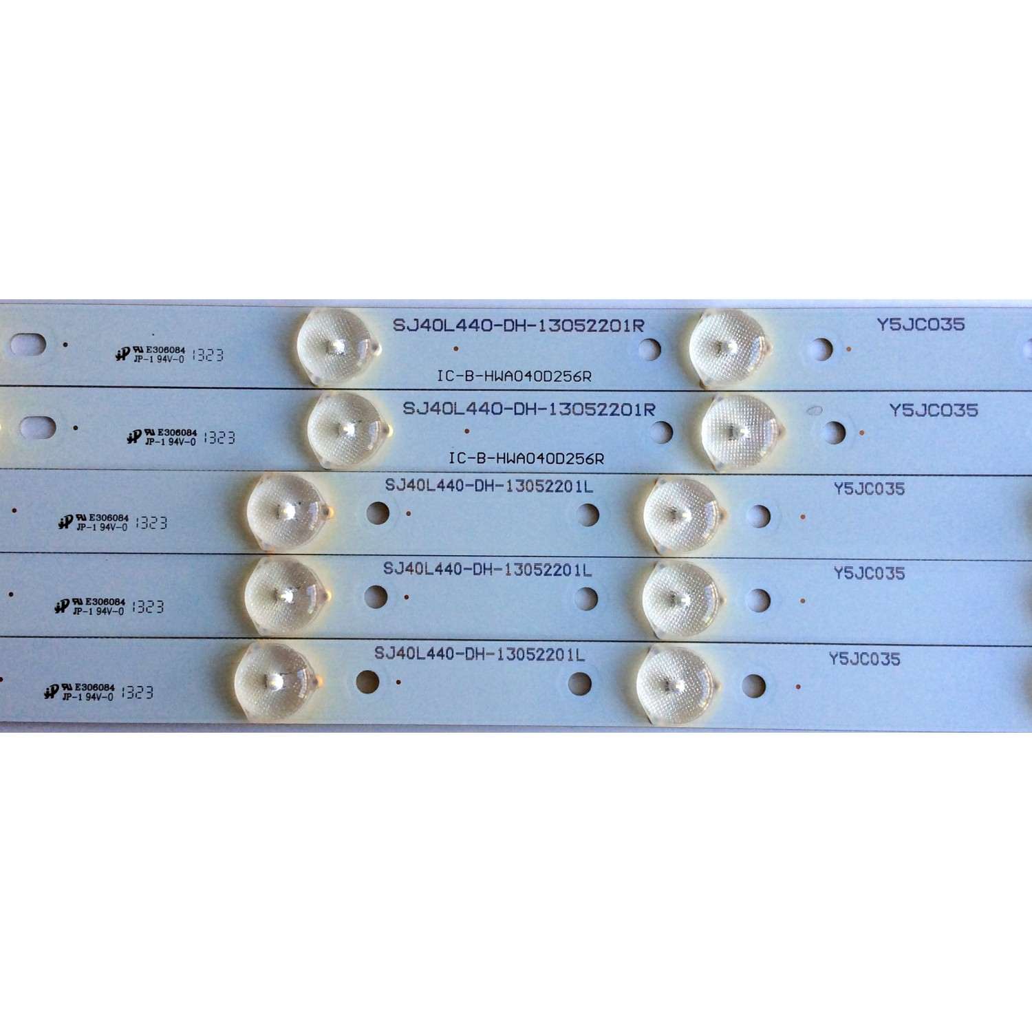 KIT DE LED´S PARA TV (SOLO 5 PIEZAS) / ((INCOMPLETO)) / PROSCAN SJ40L440-DH-13052201L / SJ40L440-DH-13052201R / IC-B-HWA040D256R / IC-B-HWA040D256L / Y5JC035 / PANEL´S LSC400HM06 / CN40CM676 / MODELO PLDED4016A - Imagen 3