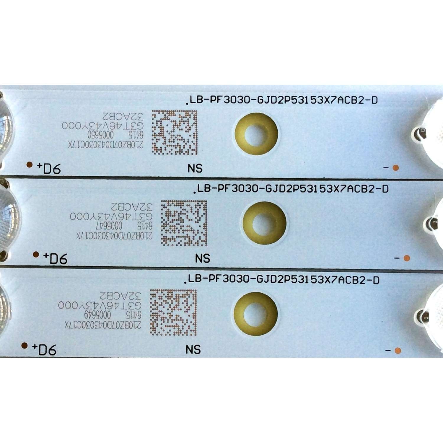 KIT DE LED´S PARA TV (3 PIEZAS) / VIZIO LB-PF3030-GJD2P53153X7ACB2-D / 210BZ07D043030C17X / G3T46V43Y000 / 32ACB2 / PANEL`S TPT315B5-AN10.S REV:SH02A  / TPT315B5-AN10.S / MODELO D32HN-E1 LTTEVMAS - Imagen 4
