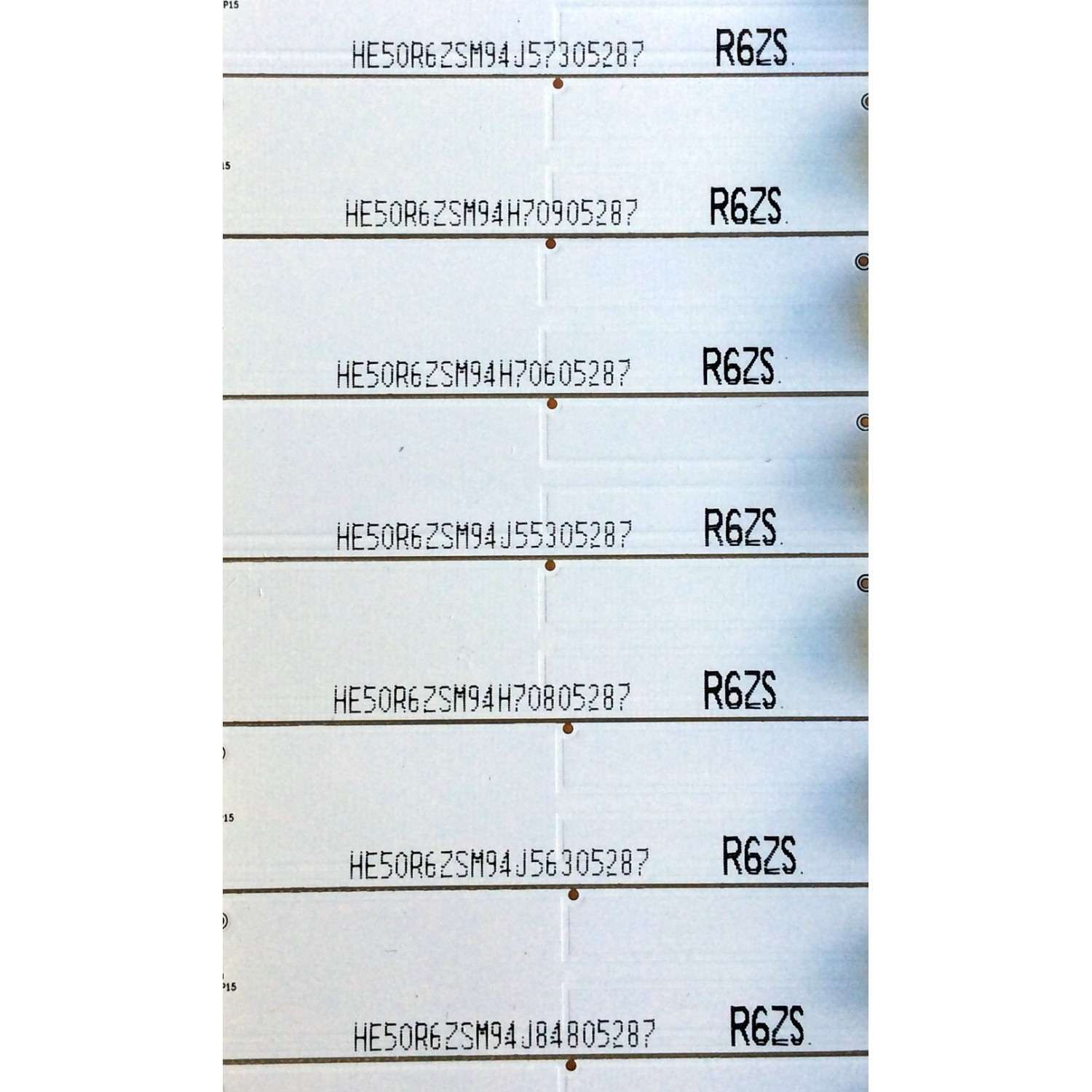 KIT DE LED´S PARA TV ((INCOMPLETO SOLO 9 PIEZAS)) / INSIGNIA HE50R6ZSM94J / 101MA031L-B2 / 1134484 / HISENSE_50_3030C_11x6_6S1P / PANEL HD500DF-B57(010)\T1\S1\GM\ROH / MODELO NS-50D550NA15	 - Imagen 2