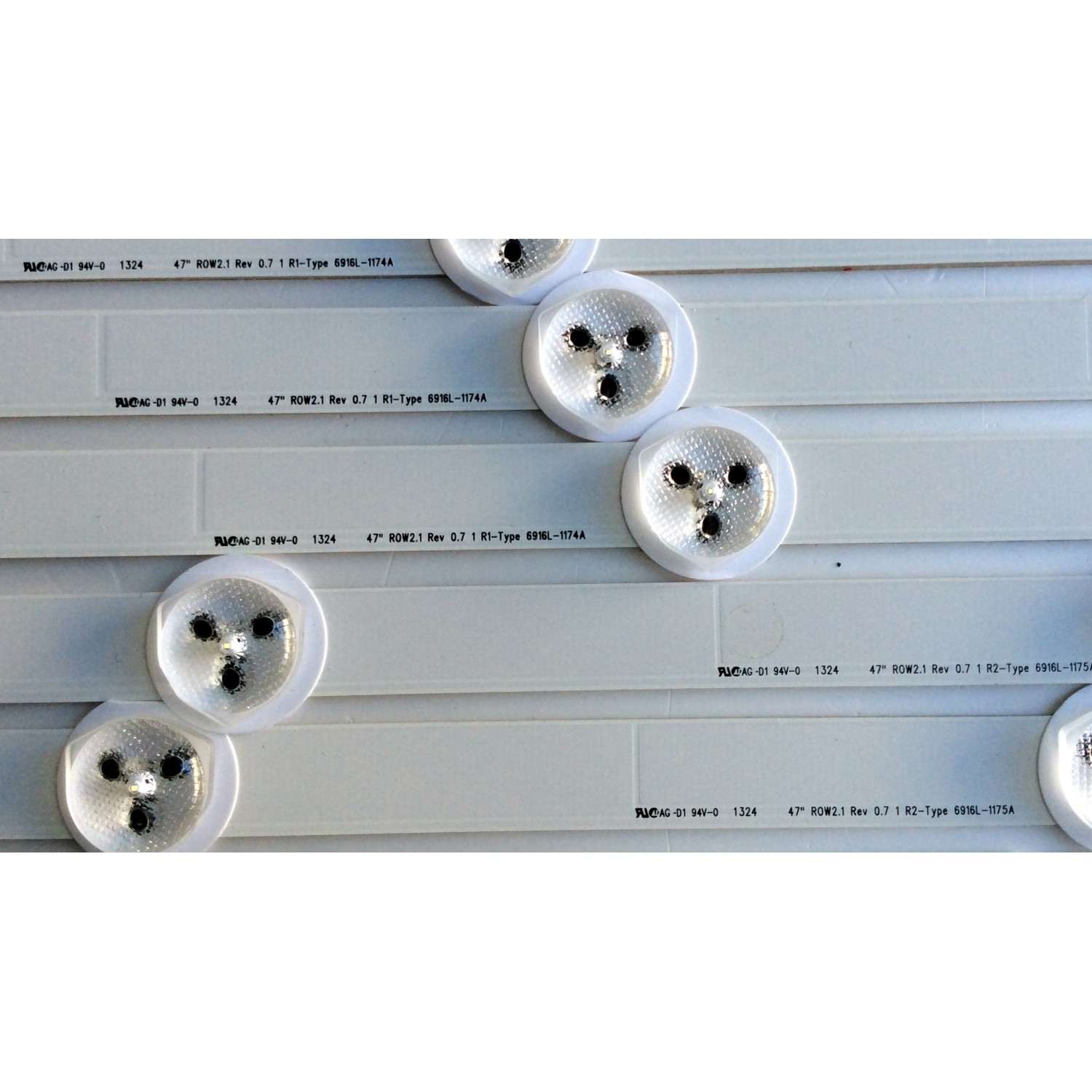 KIT DE LED´S PARA TV (10 PIEZAS) / 6916L-1174A / 6916L-1175A / 6916L-1176A / 6916L-1177A / 6637L-0024A / 6916L-1359A / 6916L-1360A / 6916L-1361A / 6916L-1362A / PANEL LC470DUE (SF)(R1) / MODELO 47LN5200 / E470I-A0 / MAS MODELOS Y PANELES EN DESCRIPCION. - Imagen 5
