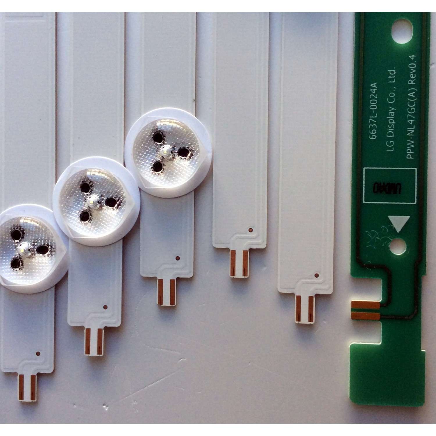 KIT DE LED´S PARA TV (10 PIEZAS) / 6916L-1174A / 6916L-1175A / 6916L-1176A / 6916L-1177A / 6637L-0024A / 6916L-1359A / 6916L-1360A / 6916L-1361A / 6916L-1362A / PANEL LC470DUE (SF)(R1) / MODELO 47LN5200 / E470I-A0 / MAS MODELOS Y PANELES EN DESCRIPCION. - Imagen 2