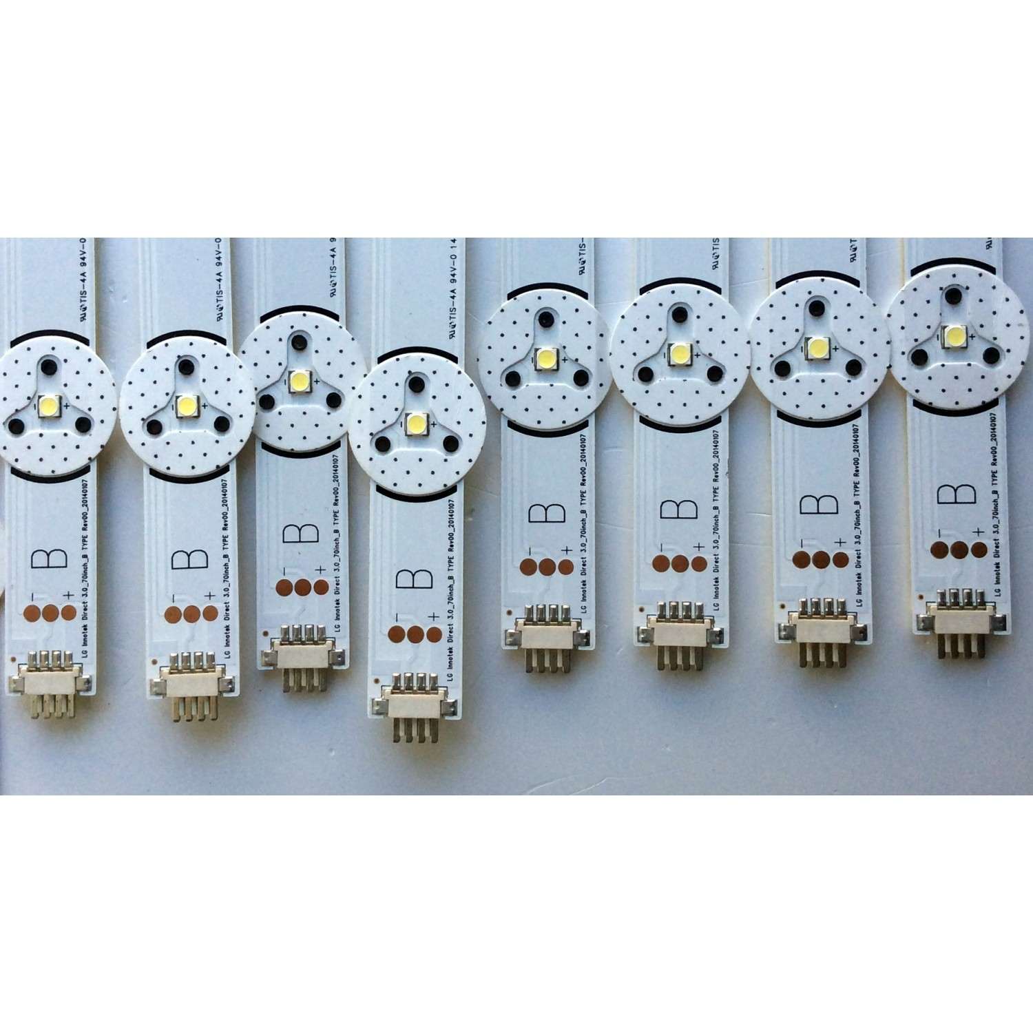 KIT DE LED´S PARA TV / NOTA IMPORTANTE:KIT CUENTA ORIGINALMENTE DE 24 PIEZAS (INCOMPLETO SOLO 21 PIEZAS) / LG HC700CUF-VHHD1-11XX / 3.0_70INCH_A TYPE REV00 / 3.0_70INCH_B TYPE REV00 / 3.0_70INCH_C TYPE REV00 / 20140107 / MODELOS 70LB7100-UC.AUSMLJR - Imagen 2