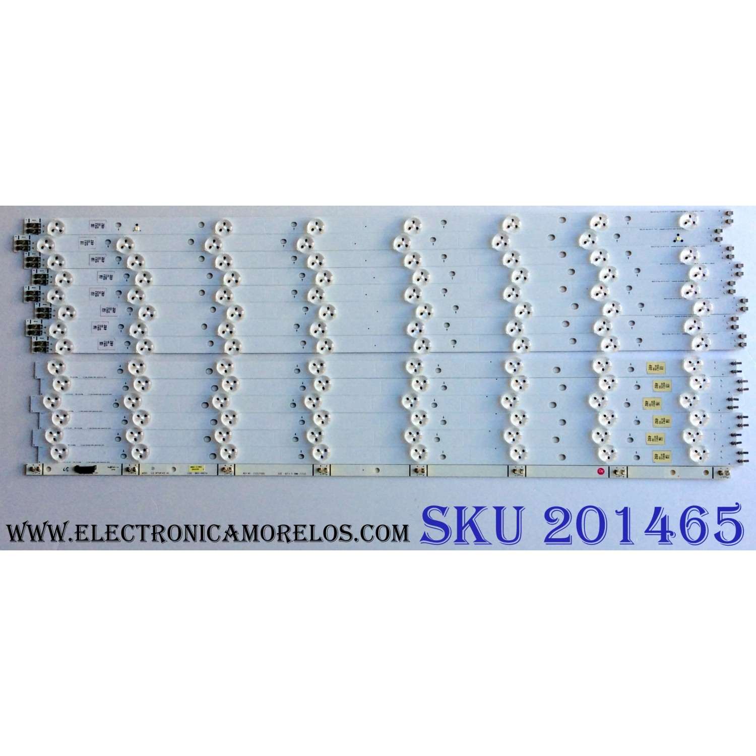 KIT DE LED´S PARA TV (14 PIEZAS) SAMSUNG 2012SVS60 3228 FHD LEFT08 REV1.1 120410 ( 8 PIEZAS ) / SLED 2011SVS60 3228 RIGHT08 REV1.0 (6 PIEZAS) / PANEL´S DE600CGS-V1 / CY-DE600CGS-V1 / MODELOS UN60EH6050 / UN60EH6050FXZA HS01