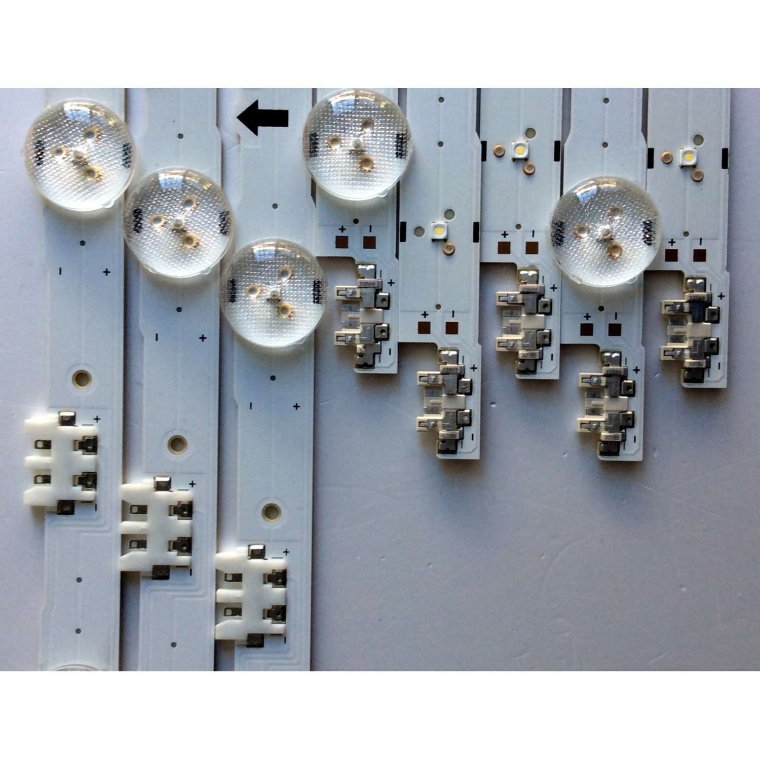 KIT DE LED´S PARA TV (8 PIEZAS) / SAMSUNG LM41-00099G (5 PIEZAS) / LM41-00099A (3 PIEZAS) / SAMSUNG_2014SVS55_3228_R05_REV1.1_140111 NFH / SAMSUNG_2014SVS55_3228_L07_REV1.1_140111 NFH / PANEL CY-GH055CSLVVH / MODELOS LH55DMEPLGA/GO TS02 / LH55DMEPLGA / GO - Imagen 4