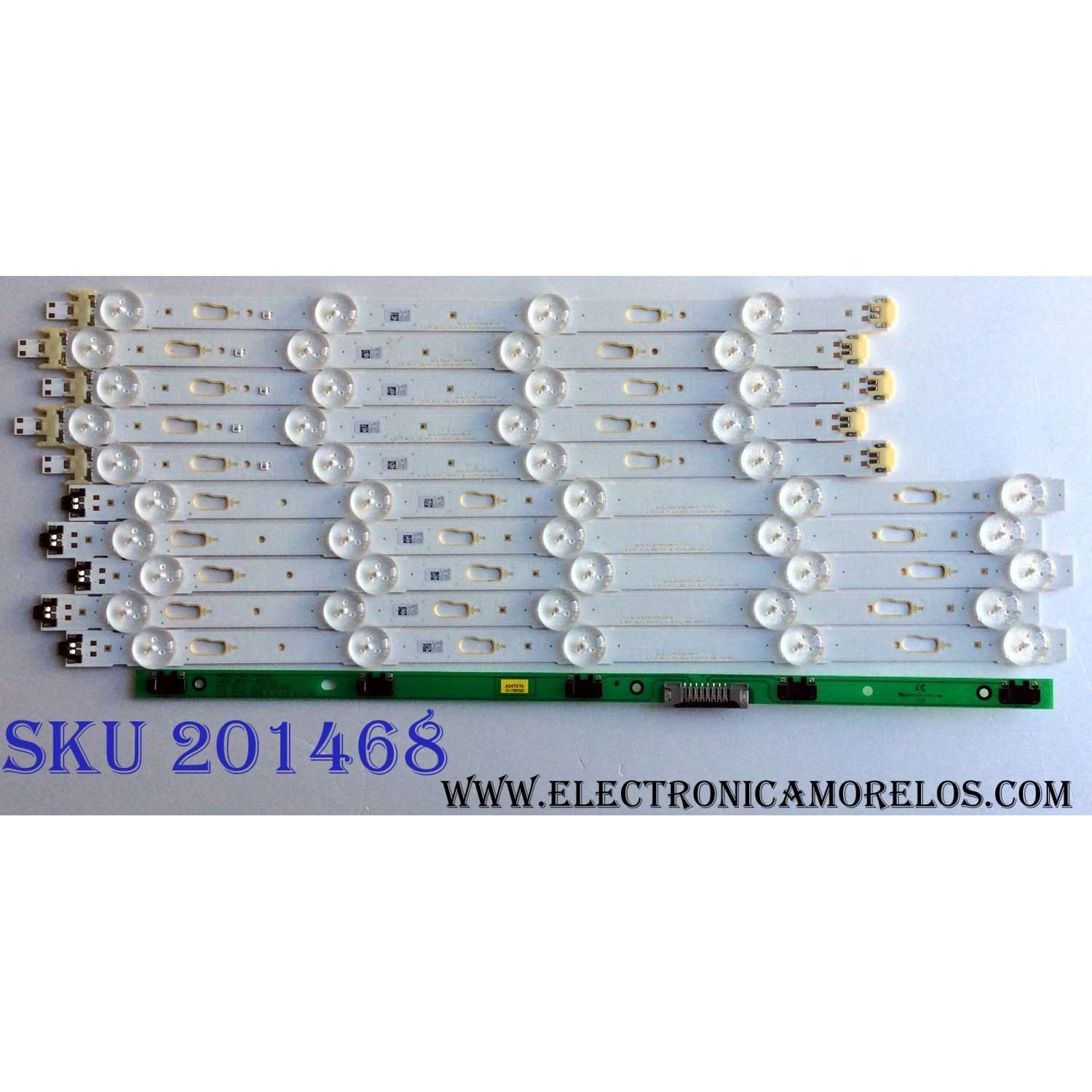 KIT DE LED`S PARA TV (10 PIEZAS) / SAMSUNG BN96-34791A / 34792A / LM41-00117C / 00117B / MU6100-40INCH-L-4EA170724 PANEL CY-GY040HGLVCH / SUSTITUTOS CY-GJ040FLLV1H CY-WJ040HGLV1H CY-GJ040HGLVFH / MOD. UN40MU6290 UE40JU6050 / MAS MODELOS EN DESCRIPCION