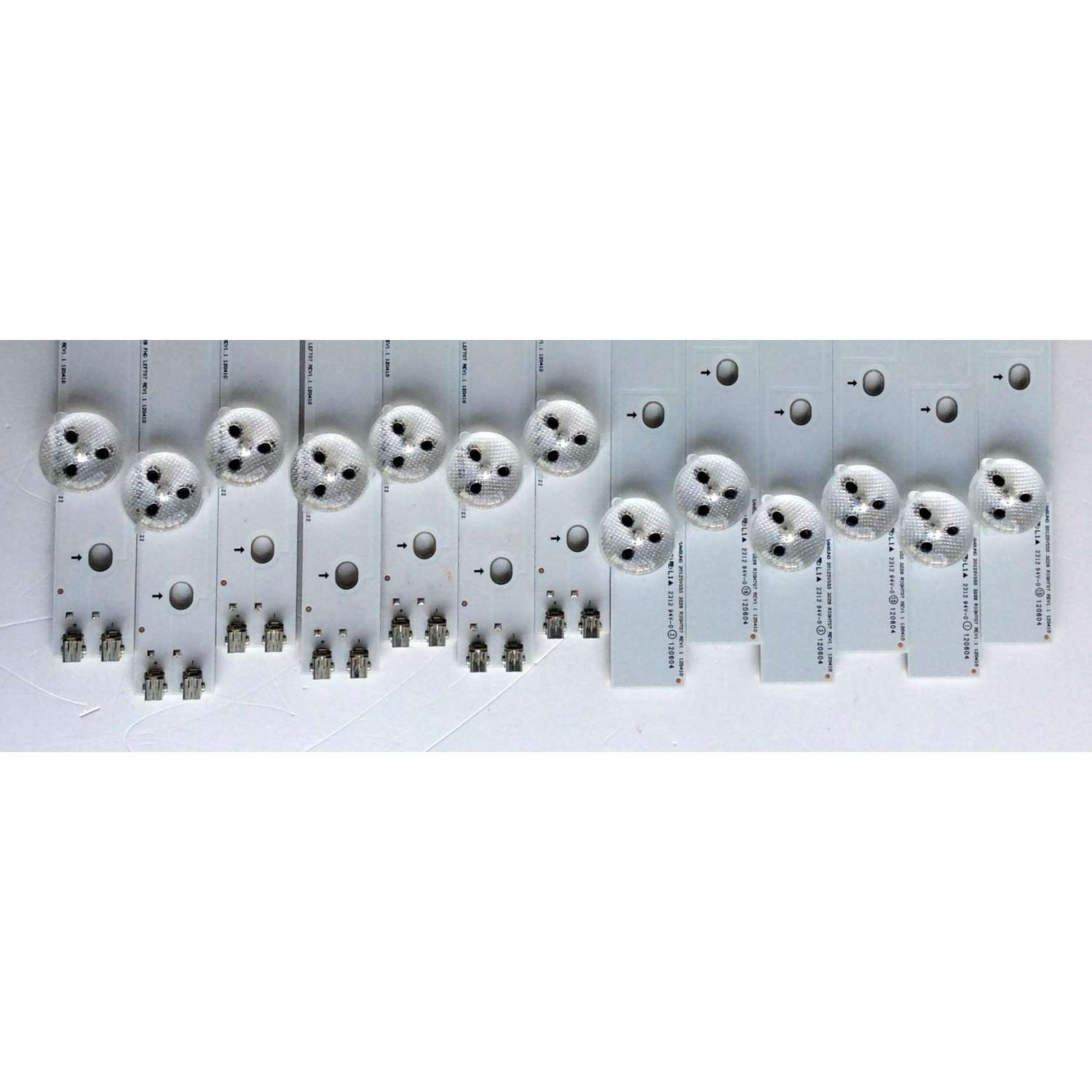 KIT DE LED´S PARA TV ((INCOMPLETO SOLO 13 PIEZAS)) / SAMSUNG 2012SVS55 3228 RIGHT07 REV1.1 120410 / SAMSUNG 2012SVS55 3228 FHD LEFT07 REV1.1 120410 / PANEL DE550CGM-C1 / MODELO UN55EH6001FXZA CH02 - Imagen 6