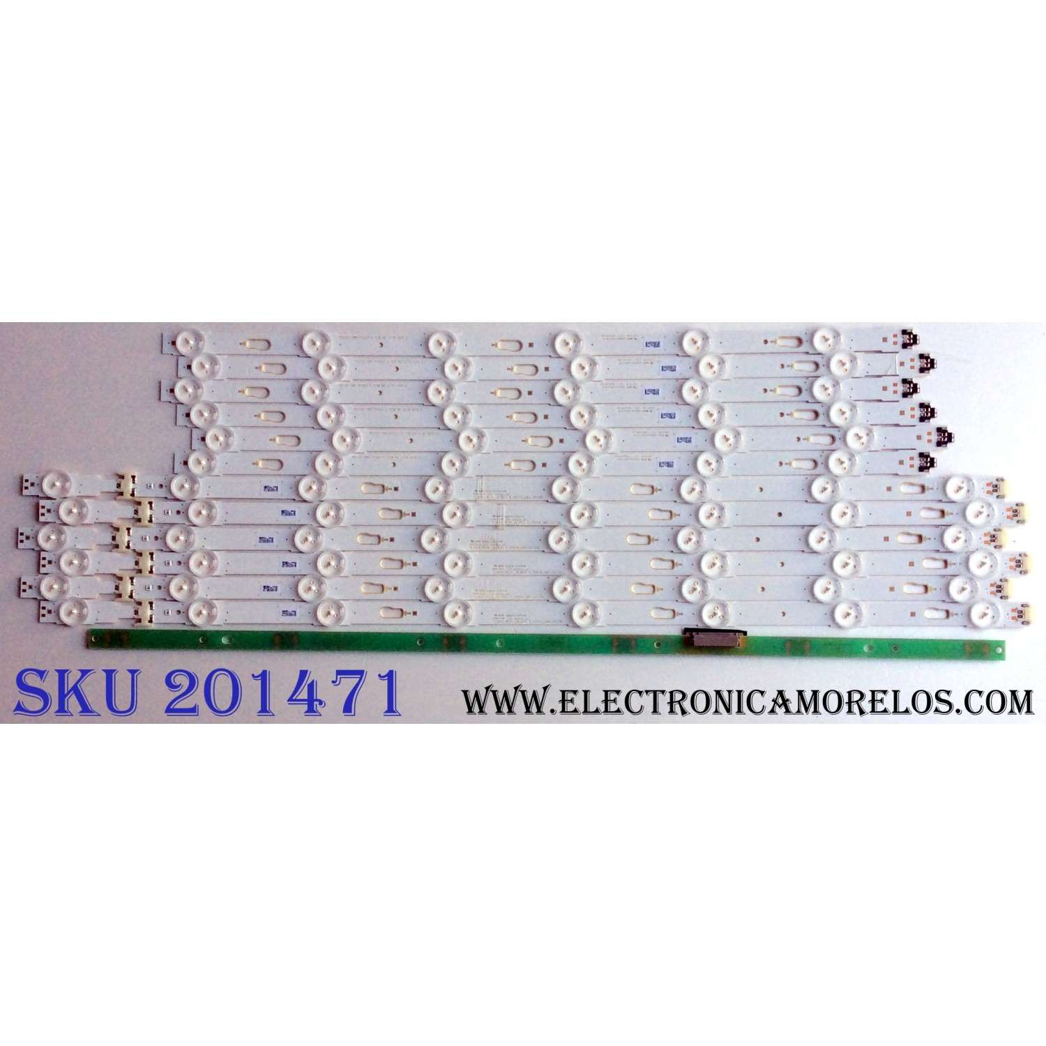 KIT DE LED'S PARA TV SAMSUNG ((12 PIEZAS)) / NUMERO DE PARTE 39660A / 39659A / S_5U75_55_FL_R6_REV1.5_150514_LM41-00136A / S_5U75_55_FL_LB_REV1.5_150514_LM41-00135A / PANEL CY-GK055HGLV5H / MODELOS UN55MU630 / UN55MU630DFXZA FA01